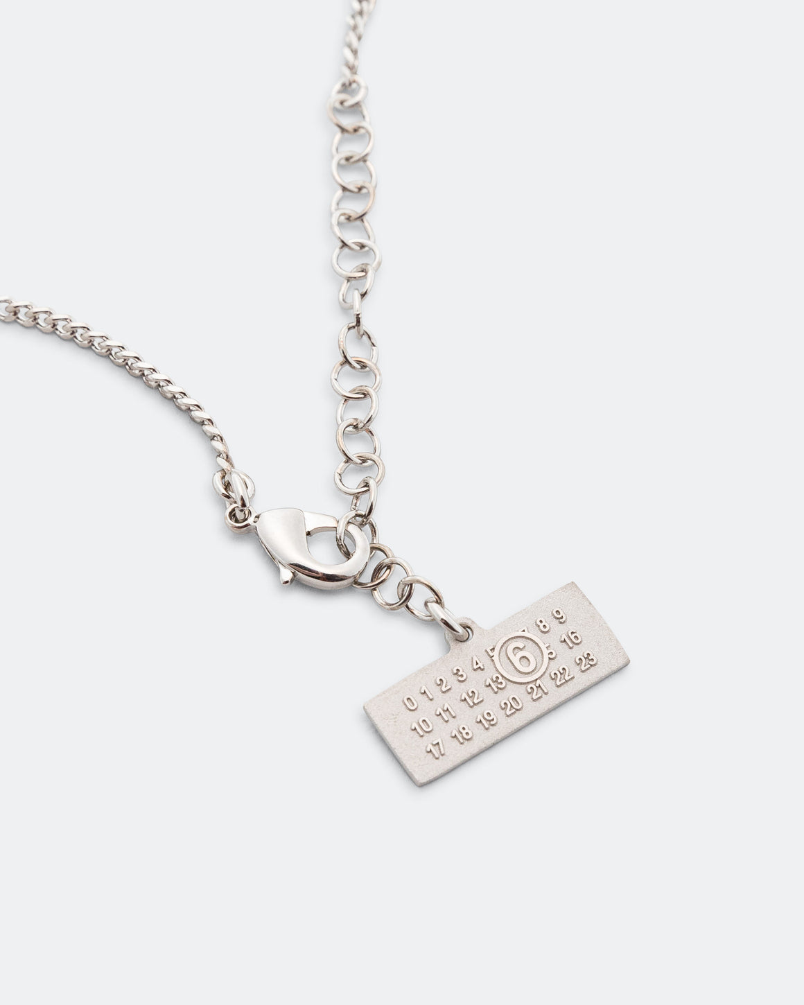 MM6 - Ring Necklace - Silver Toned Brass - UP THERE