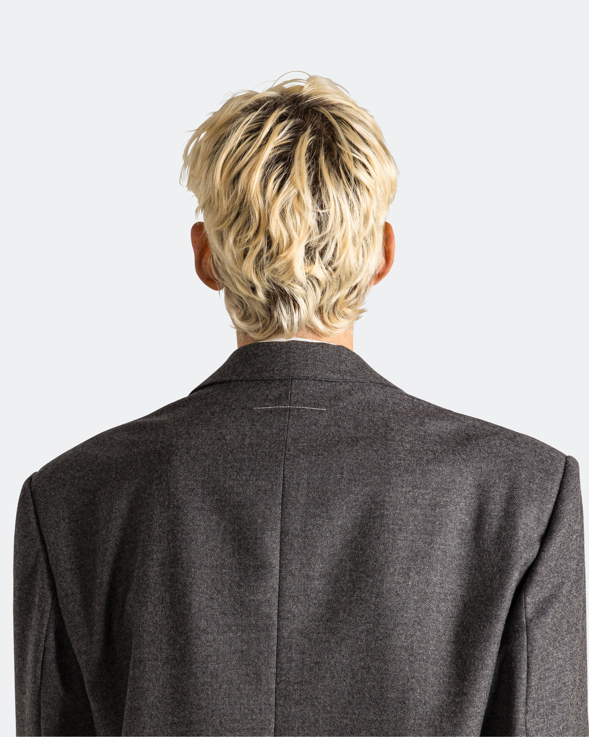 MM6 - Tailored Wool Jacket - Dark Grey Melange - UP THERE