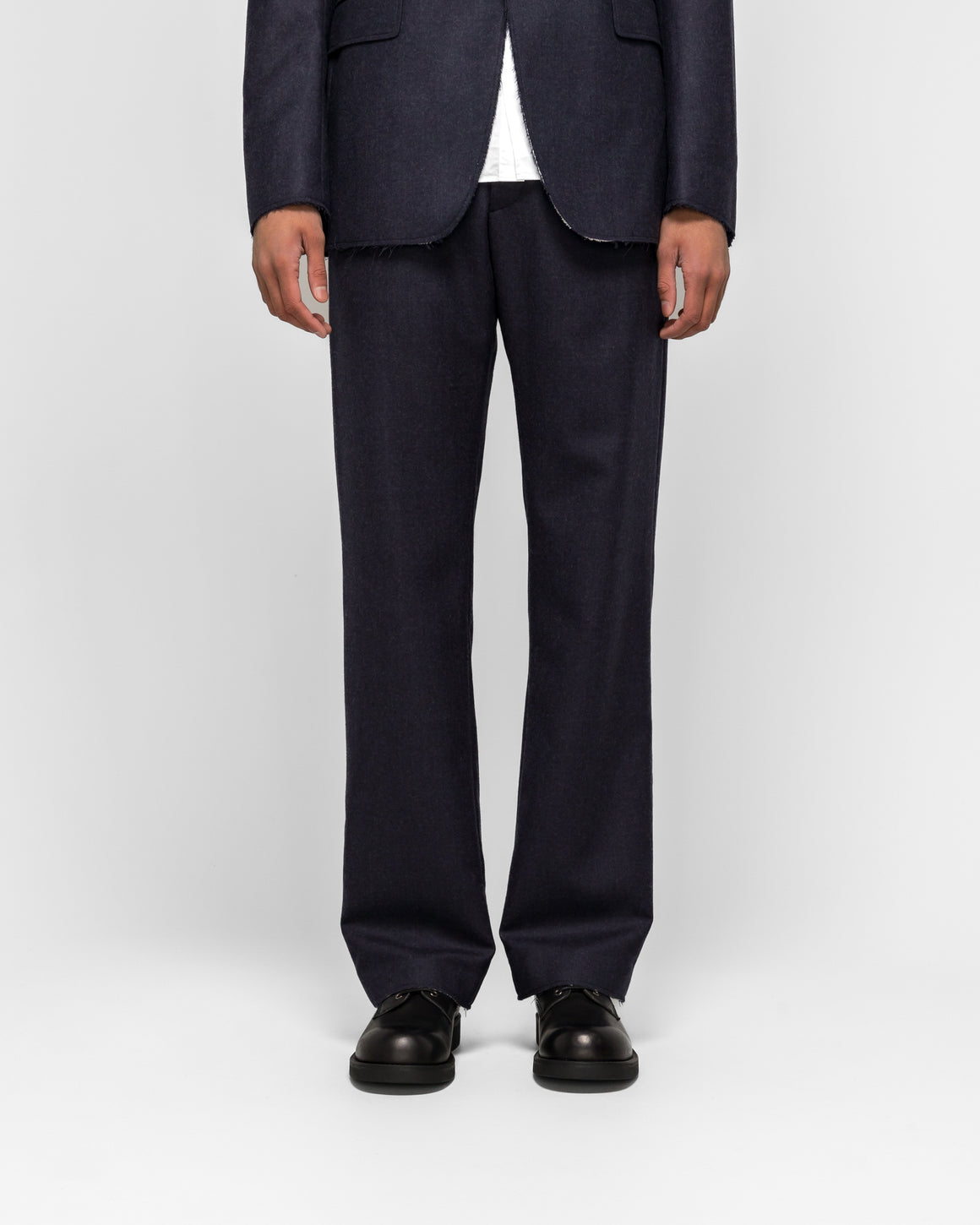 MM6 - Tailoring Wool Pants - Blue Navy - UP THERE