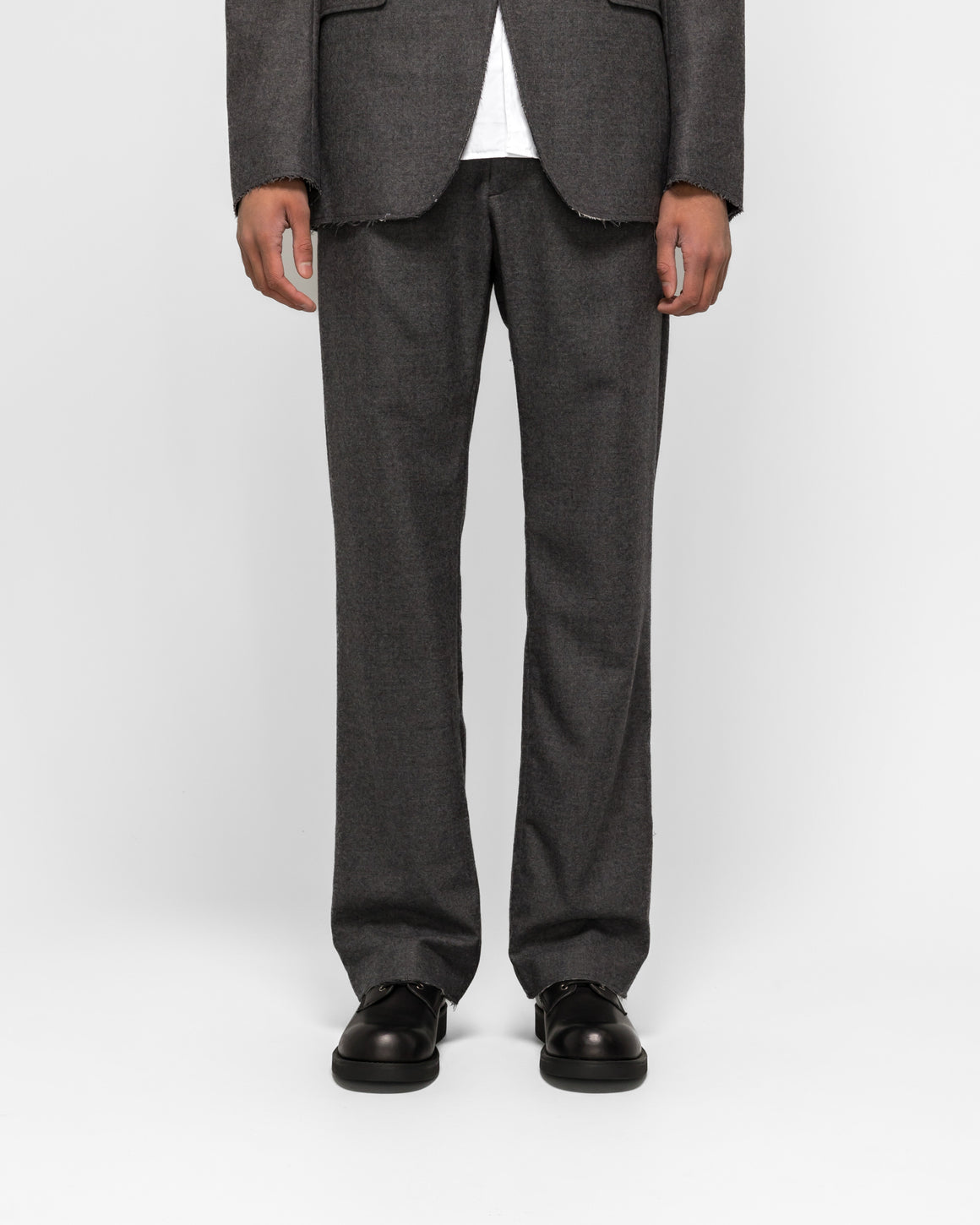 MM6 - Tailoring Wool Pants - Dark Grey Melange - UP THERE