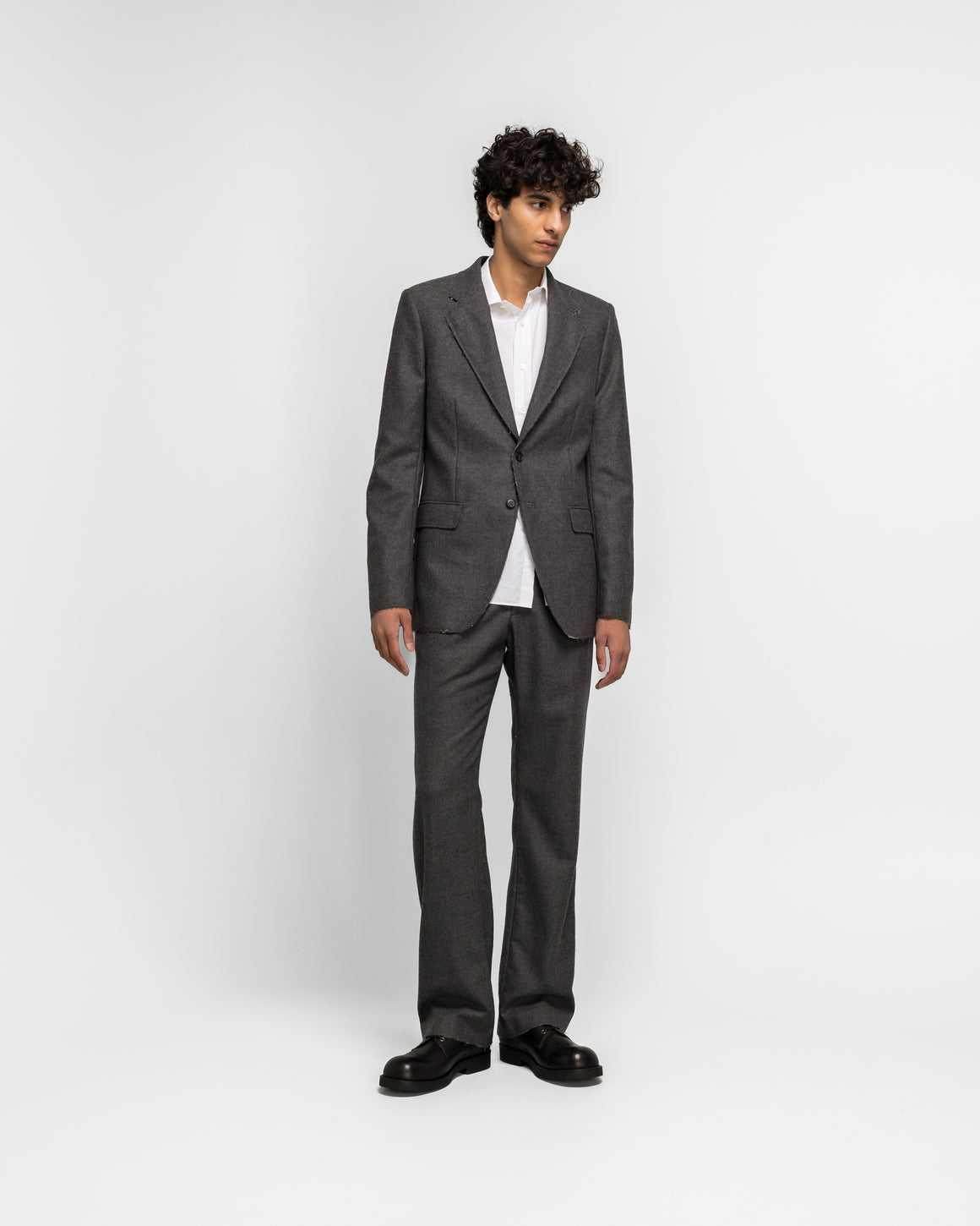 MM6 - Tailoring Wool Pants - Dark Grey Melange - UP THERE