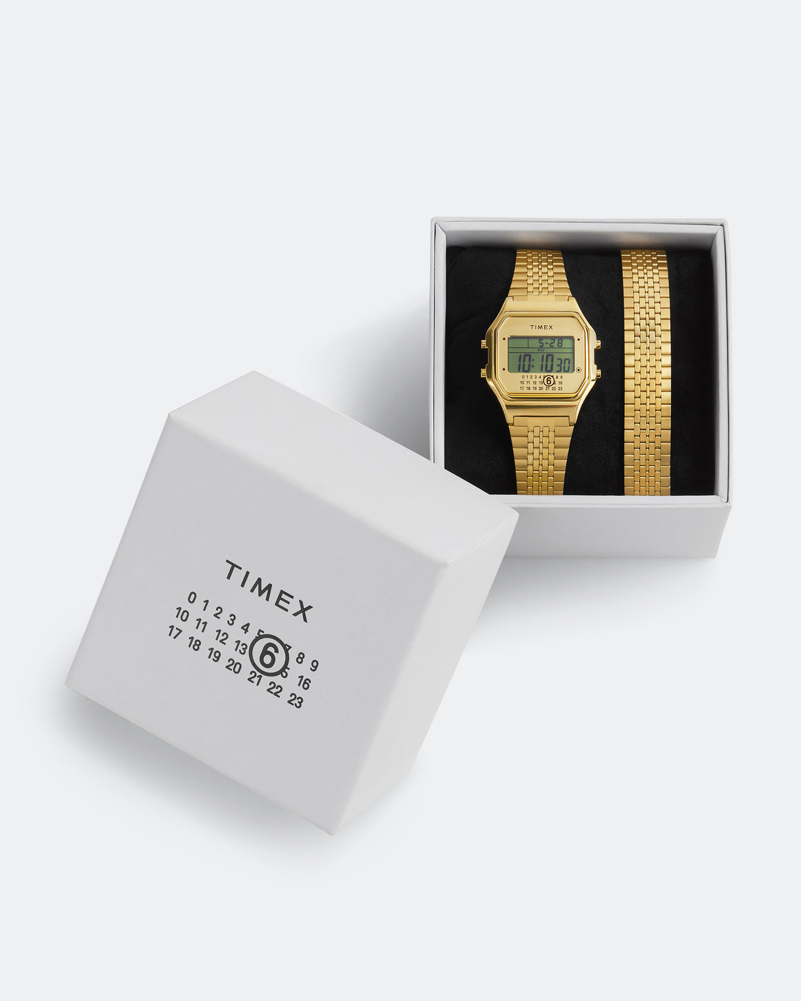 MM6 - Timex x MM6 T80 Gift Set w/ Extra Bracelet - Gold Tone - UP THERE