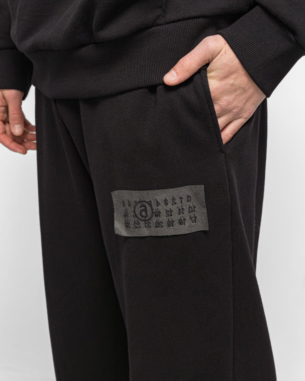 MM6 - Unbrushed Numeric Sweatpants - Black - UP THERE