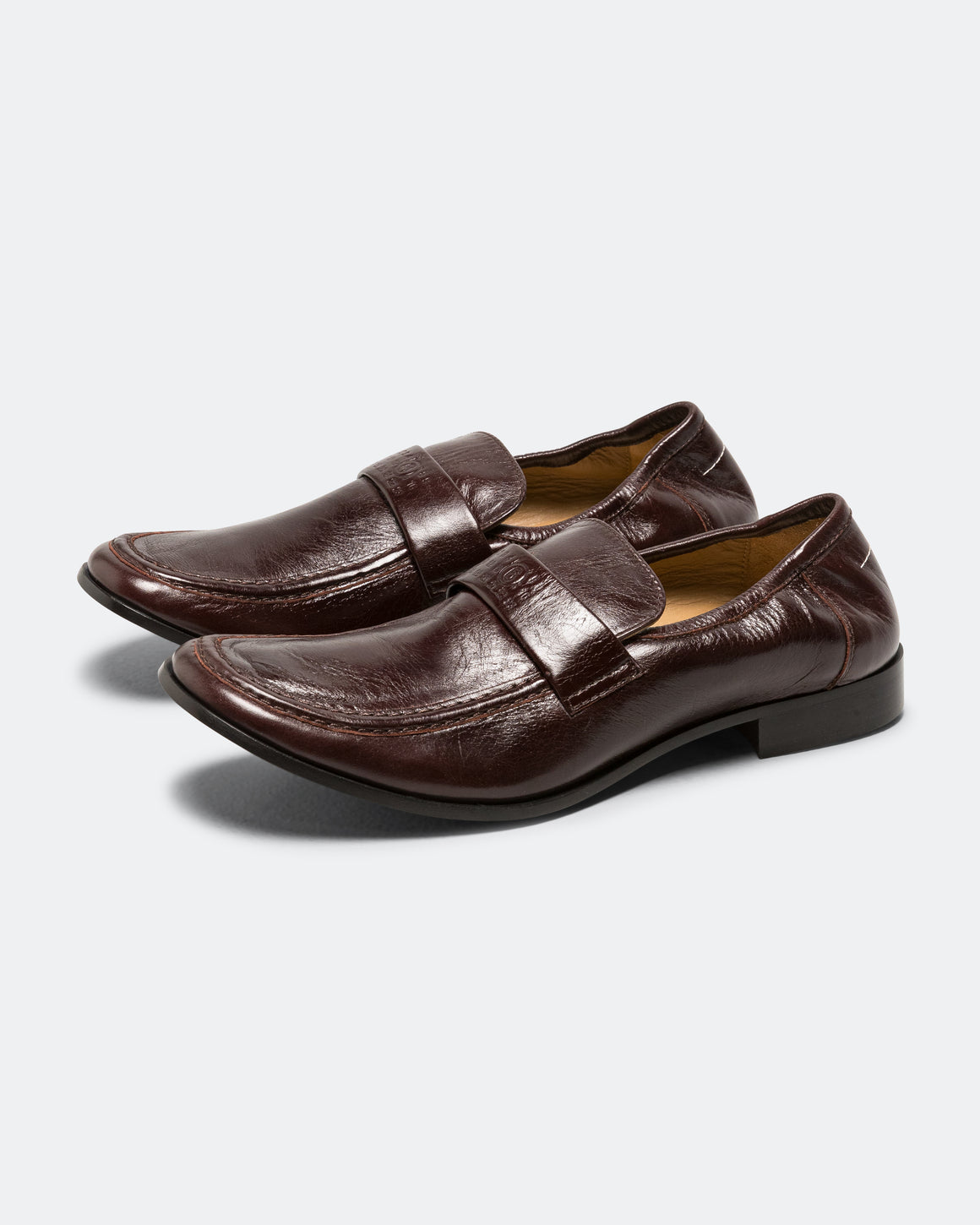 MM6 - Unstructured Moccasin - Brown Calfskin Leather - UP THERE
