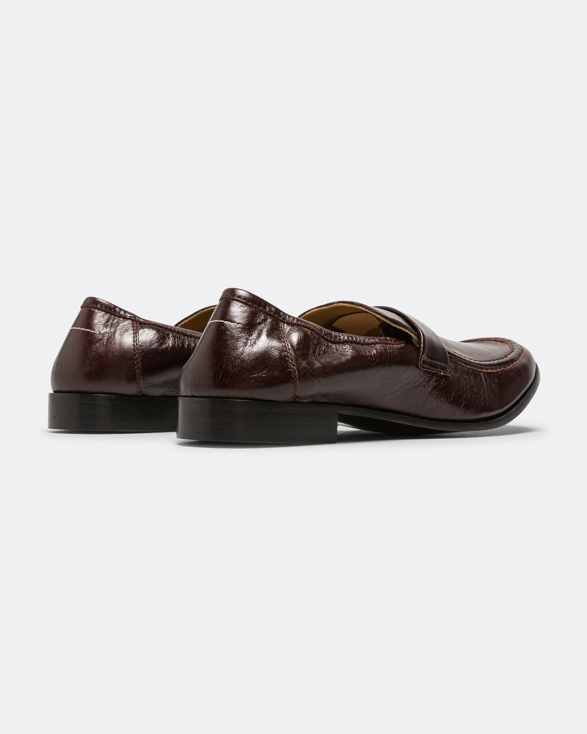 MM6 - Unstructured Moccasin - Brown Calfskin Leather - UP THERE