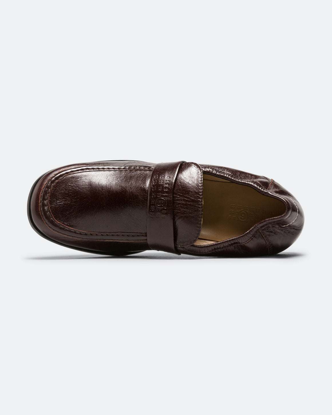 MM6 - Unstructured Moccasin - Brown Calfskin Leather - UP THERE