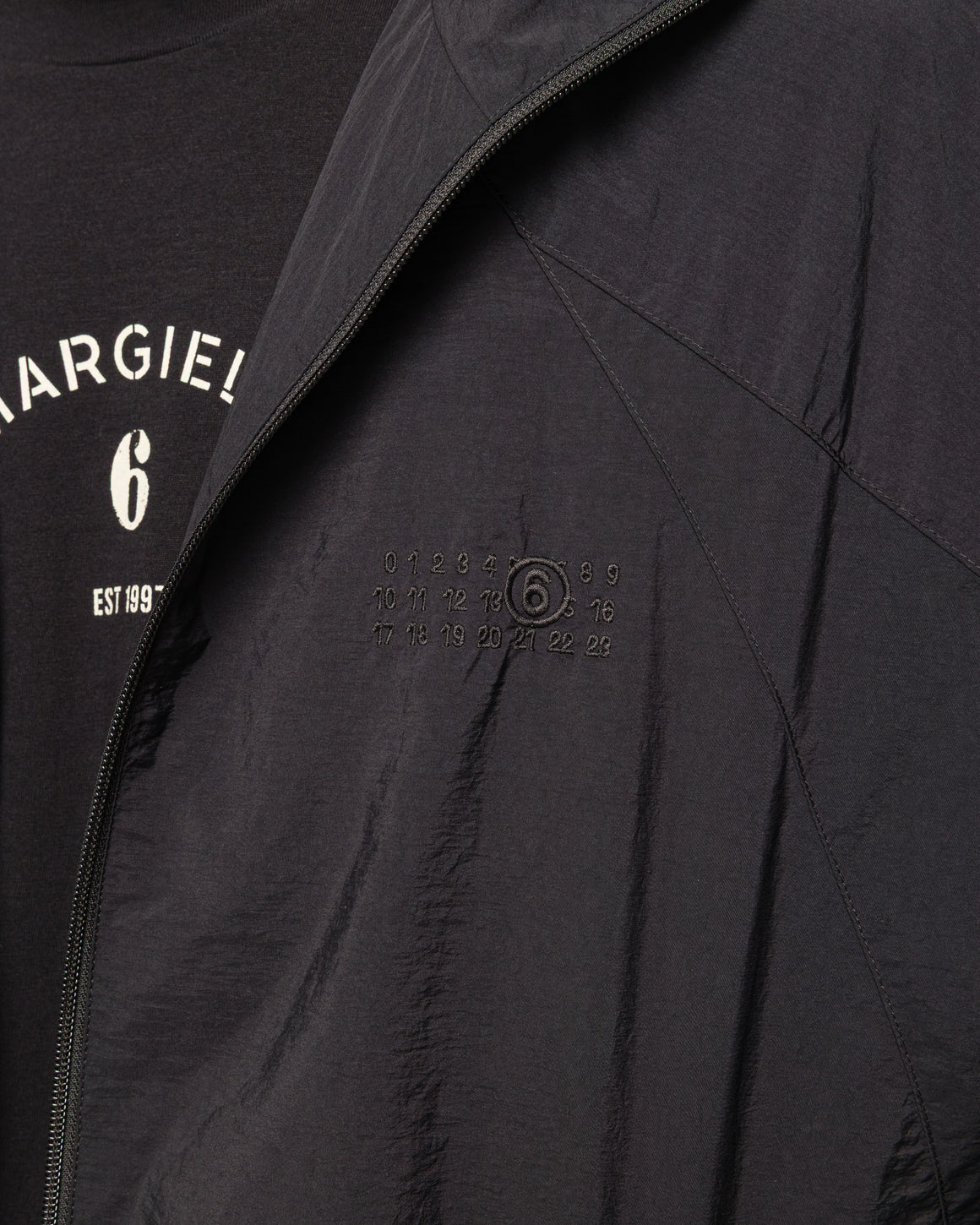 MM6 - Vented Track Jacket - Black - UP THERE