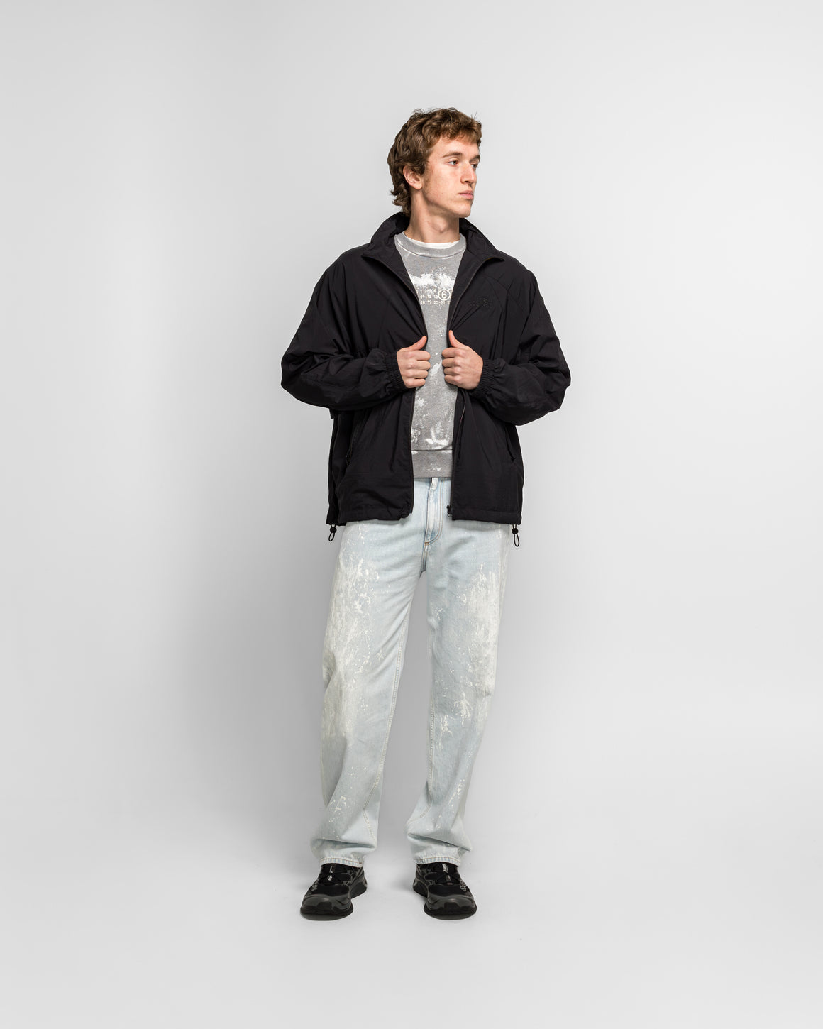 MM6 - Vented Track Jacket - Black - UP THERE
