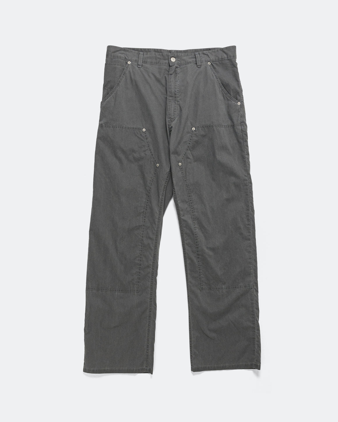 MM6 - Washed Cotton Double Knee Trousers - Anthracite - UP THERE