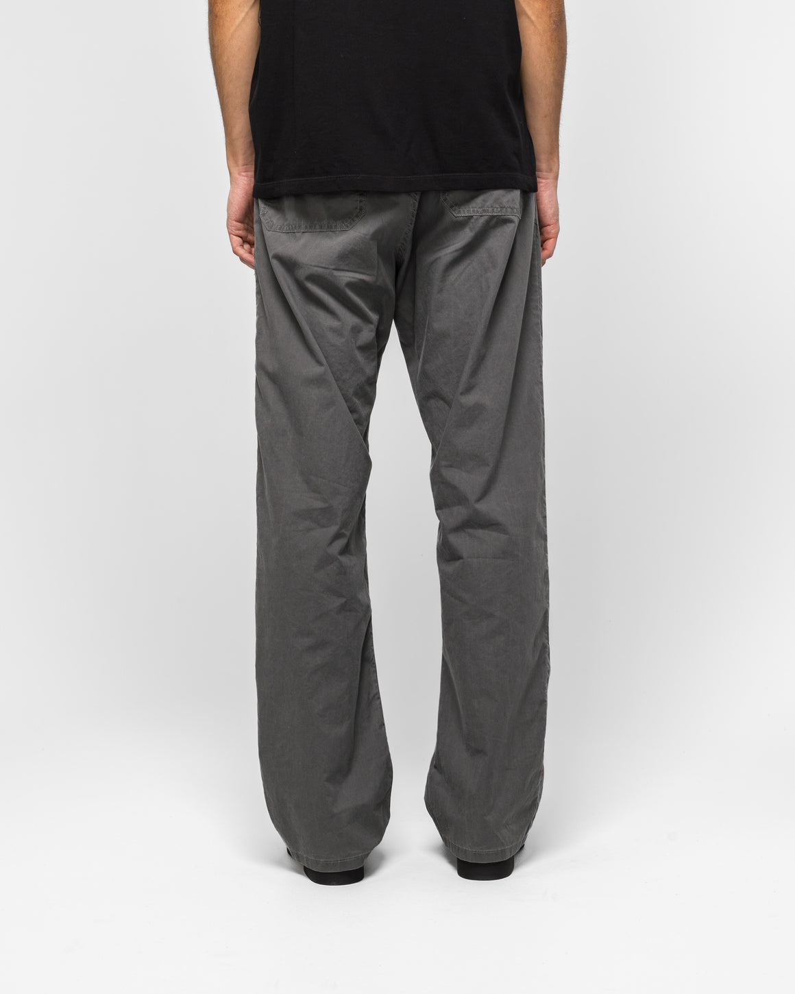 MM6 - Washed Cotton Double Knee Trousers - Anthracite - UP THERE