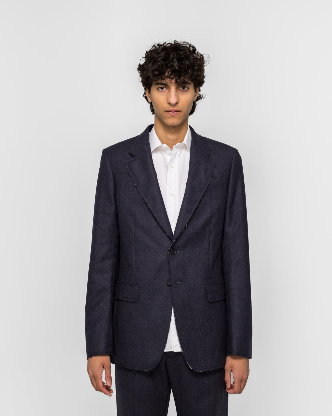 MM6 - Wool Suit Jacket - Blue Navy - UP THERE