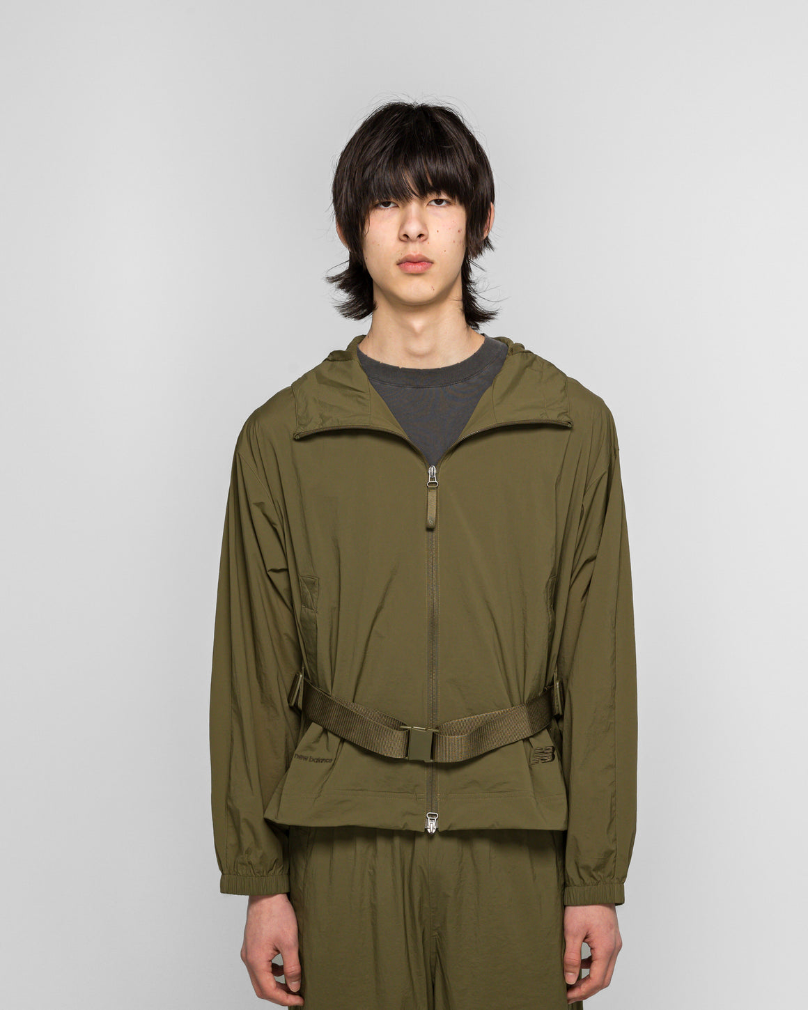 New Balance - NB GREY Light Weight Hoodie Jacket - Wakame - UP THERE