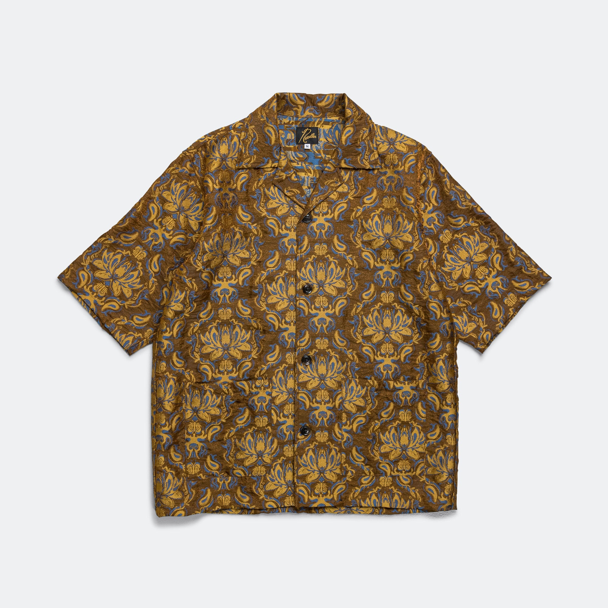 Needles x Kae Tanaka Cabana Shirt KT Jacquard 半袖 全2色 Cabana Shirt x Kae Tanaka - Brown KT Jacquard | UP THERE