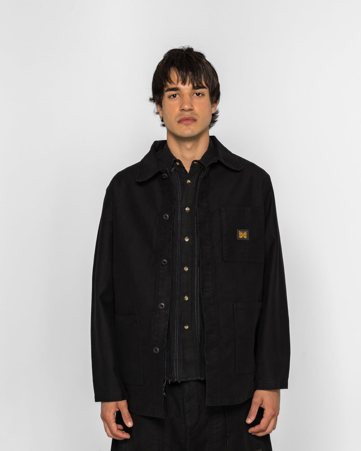 Needles - D.N. Coverall - Moleskin - Black - UP THERE