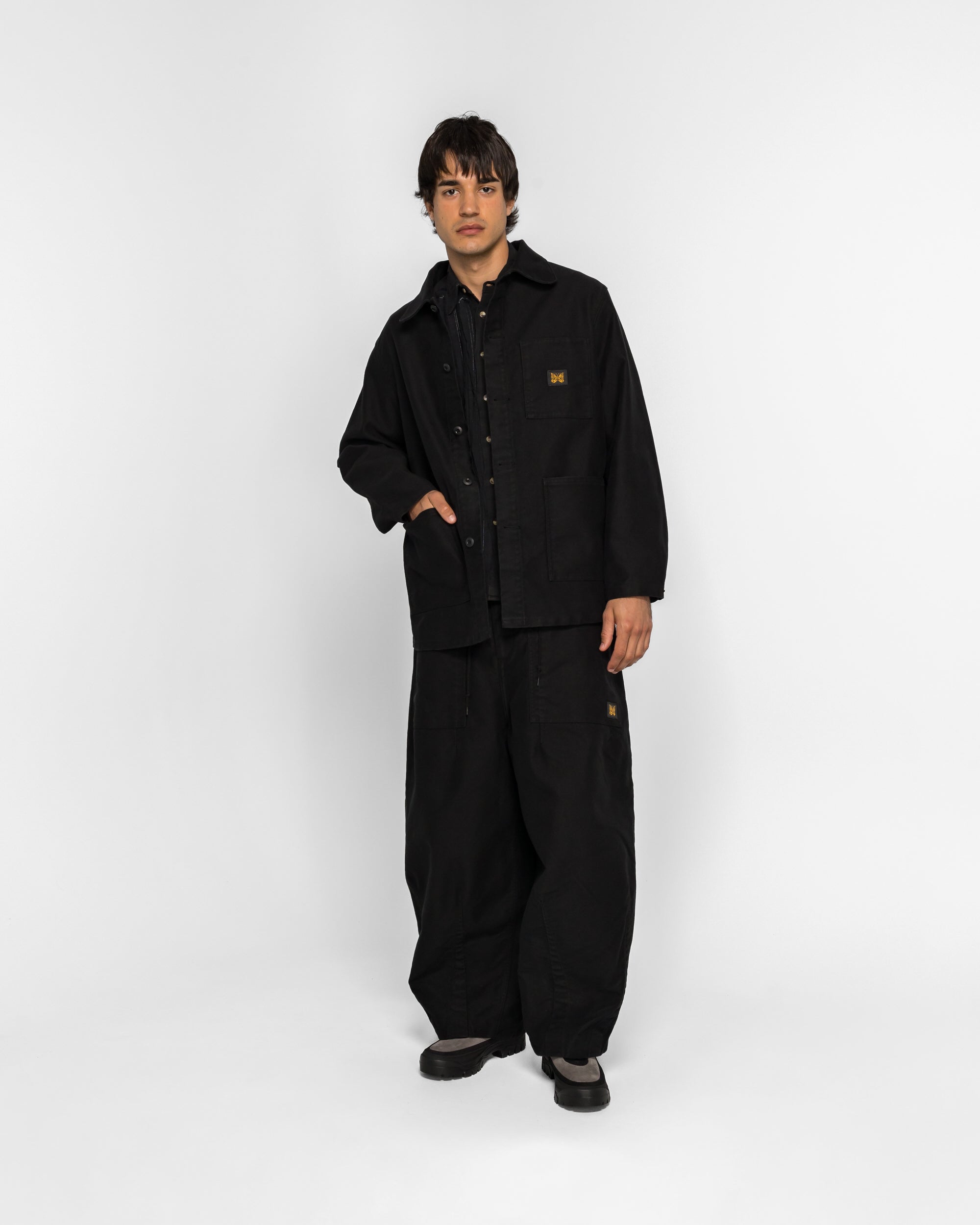 Needles - D.N. Coverall - Moleskin - Black | UP THERE