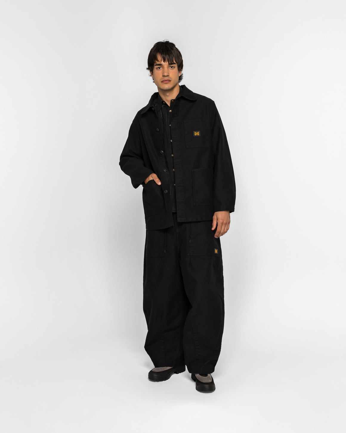 Needles - D.N. Coverall - Moleskin - Black - UP THERE