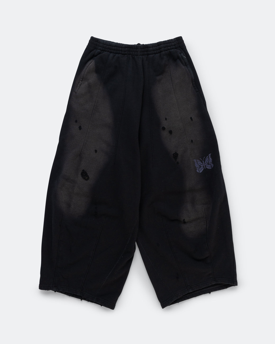 Needles - Deconstructed H.D. Sweat Pant - Black - UP THERE