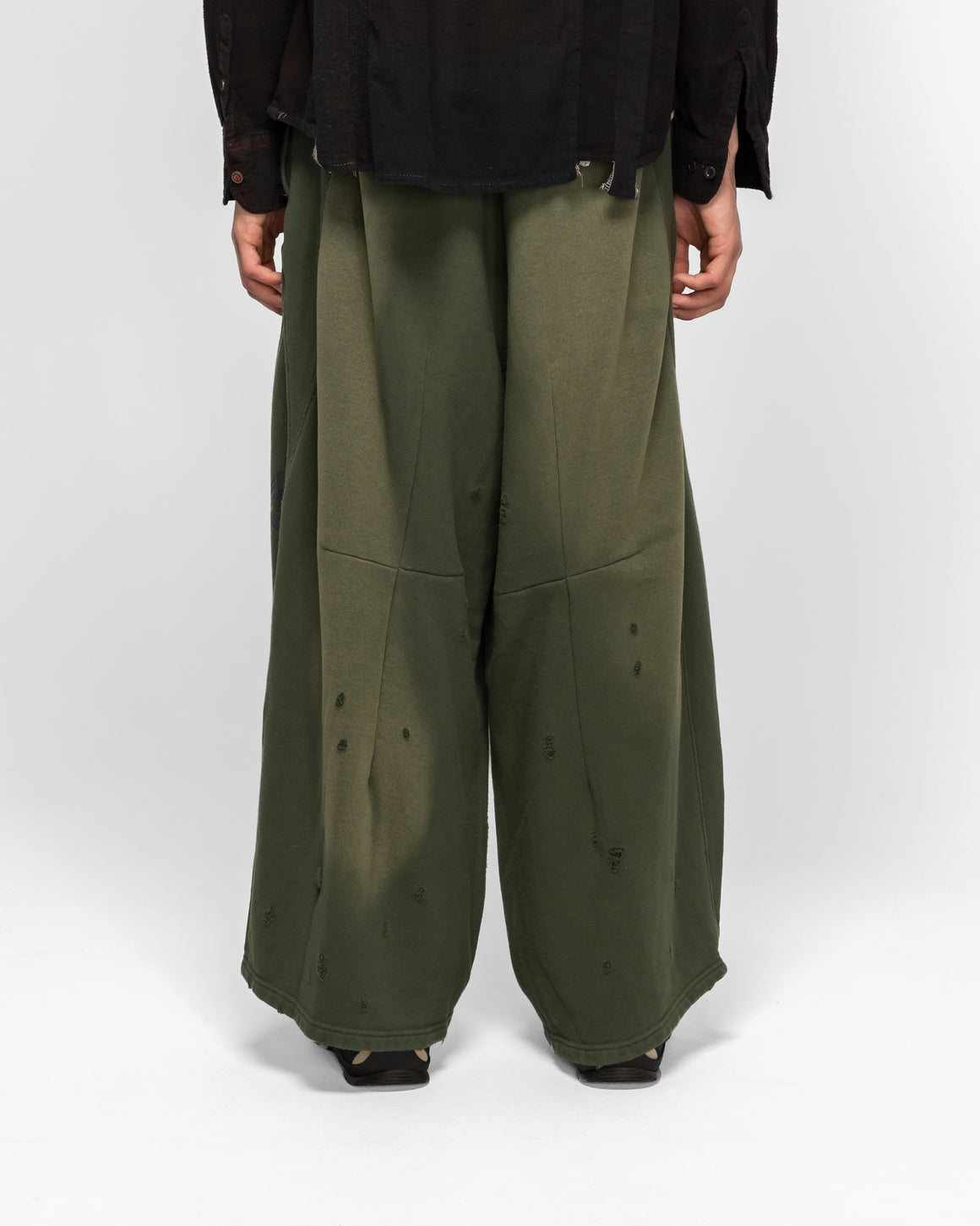 Needles - Deconstructed H.D. Sweat Pant - Forest Green - UP THERE