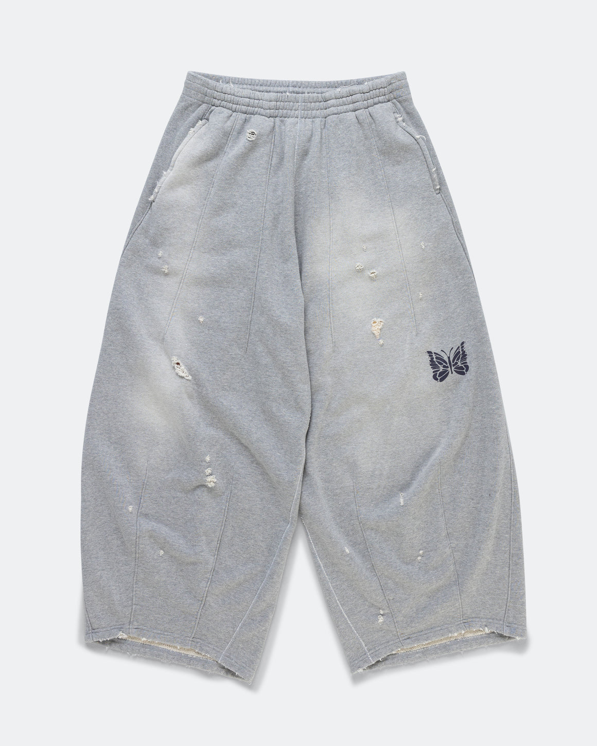 Needles - Deconstructed H.D. Sweat Pant - Heather Grey - UP THERE