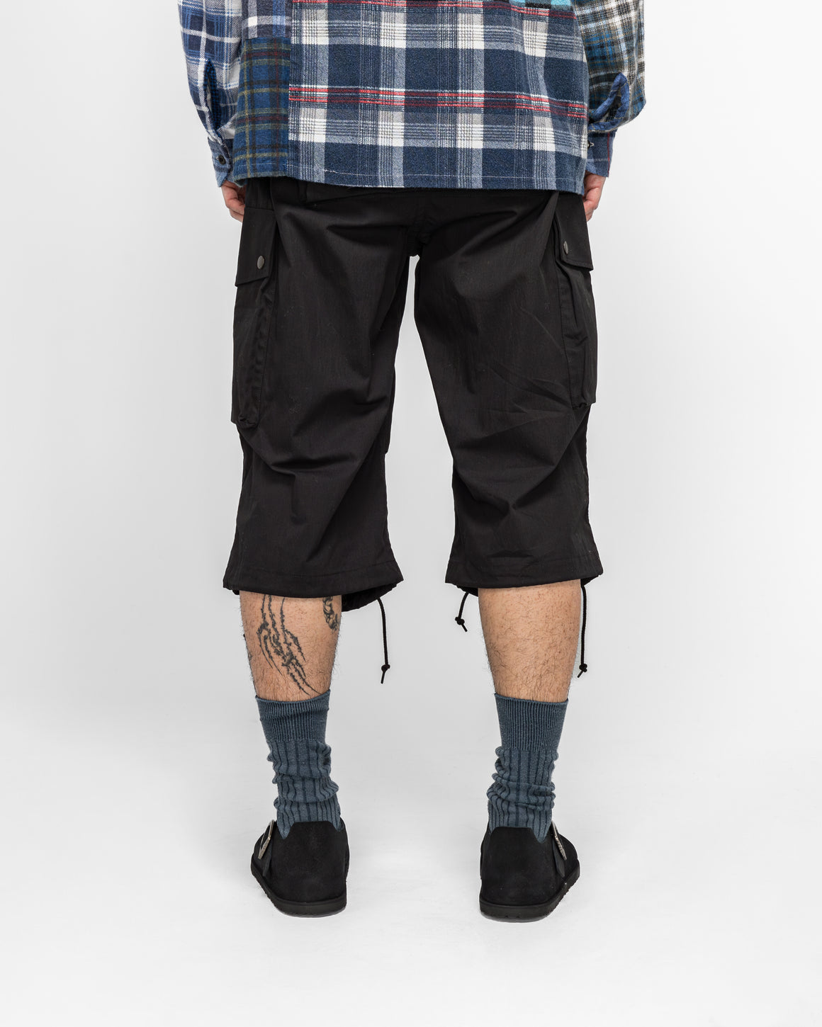 Needles - Field Short - Black C/N Oxford - UP THERE