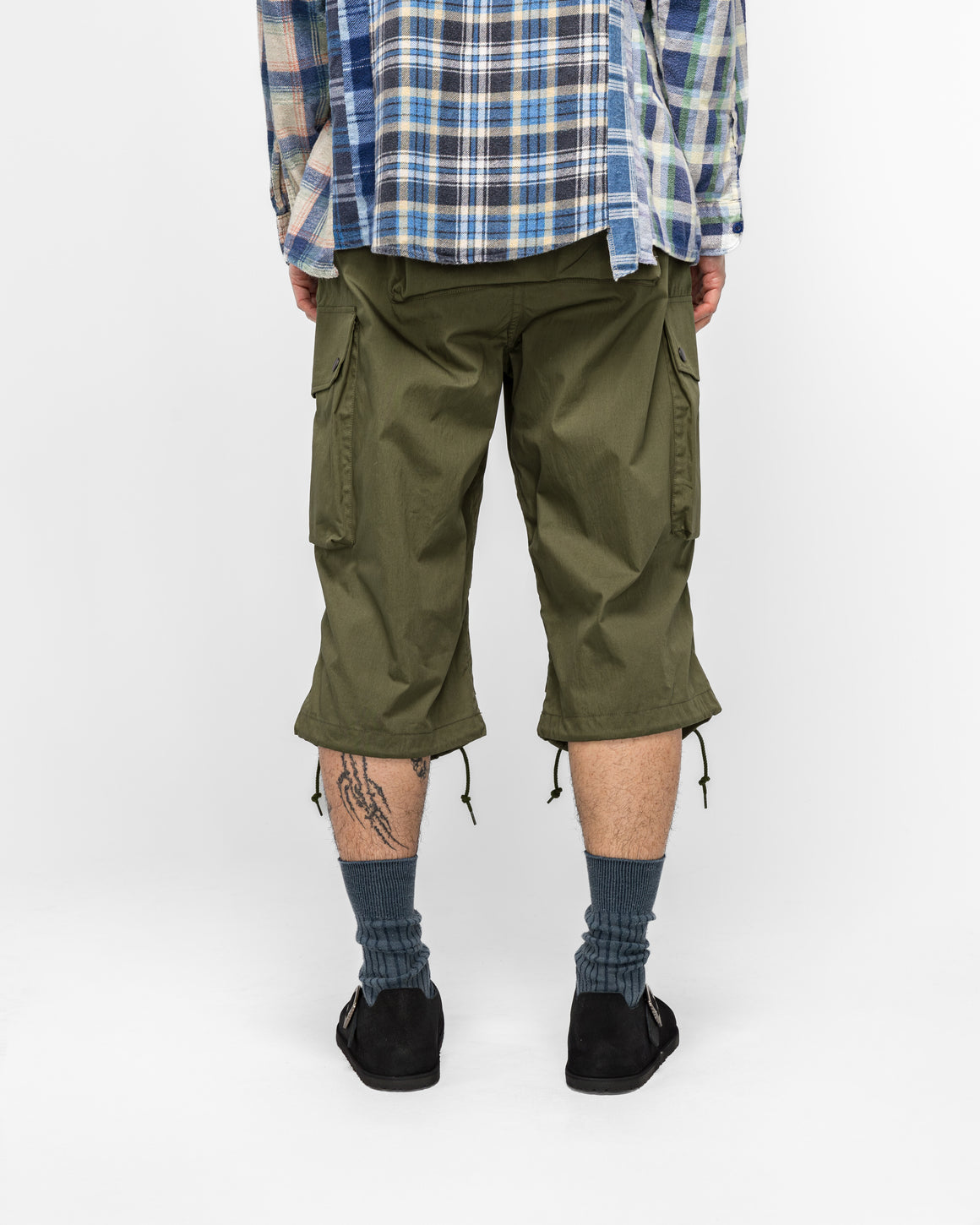 Needles - Field Short - Olive C/N Oxford - UP THERE