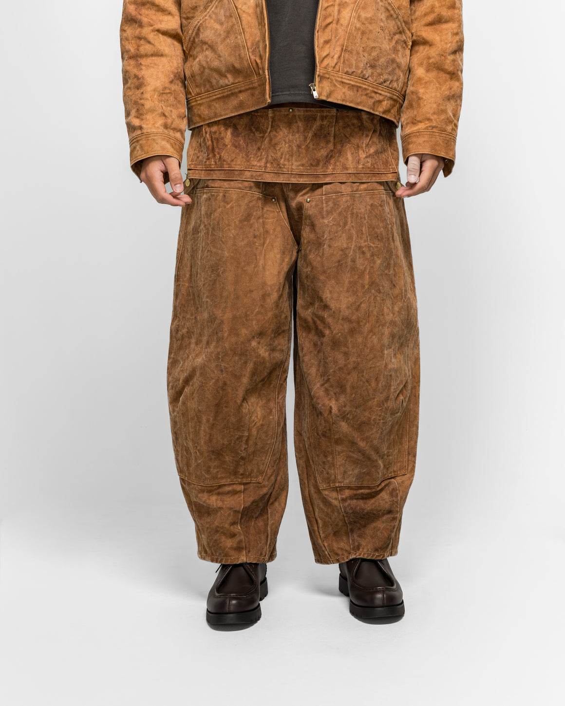 Needles - H.D. Apron Painter Pant - Brown Duck Canvas - UP THERE
