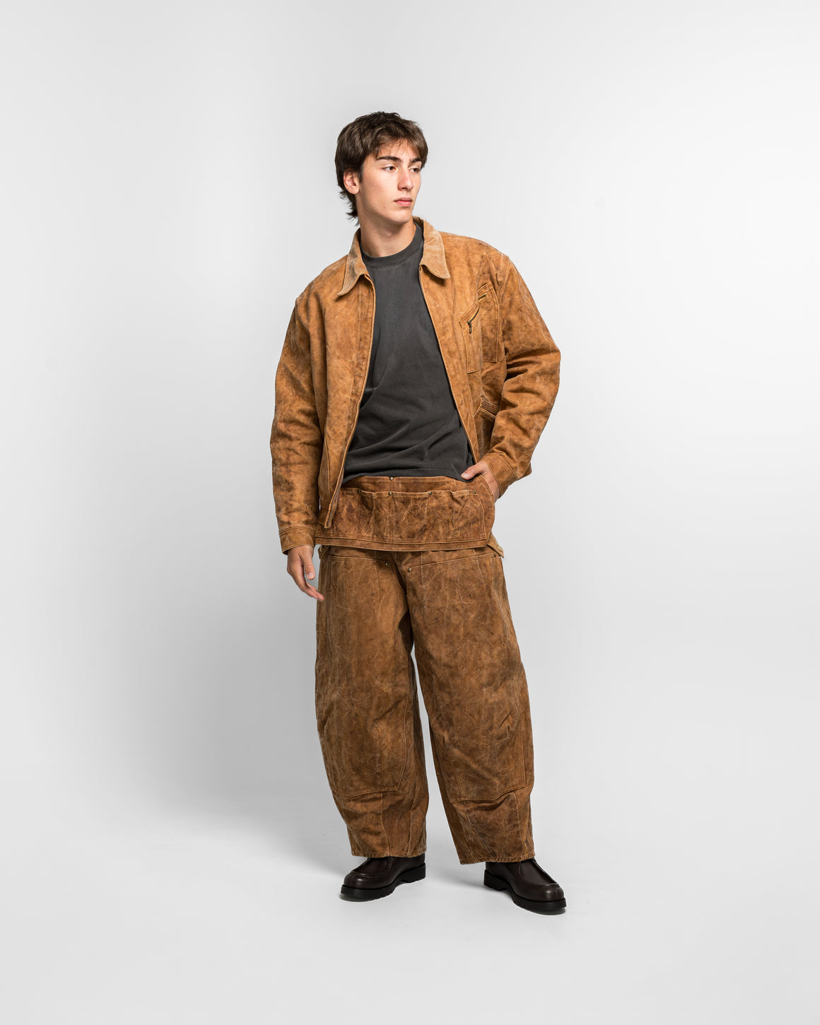 Needles - H.D. Apron Painter Pant - Brown Duck Canvas - UP THERE