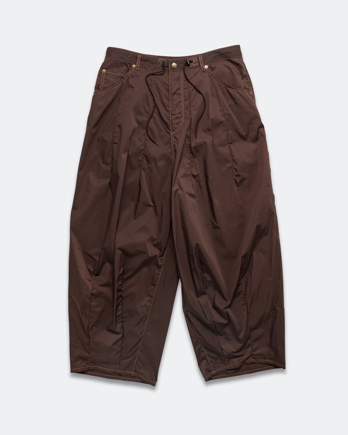 Needles - H.D. Memory Poly Taffeta Jean - Brown - UP THERE