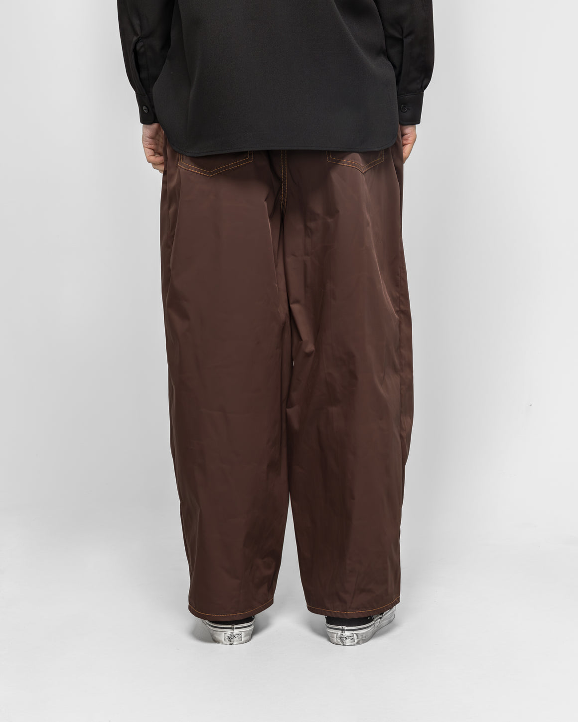 Needles - H.D. Memory Poly Taffeta Jean - Brown - UP THERE