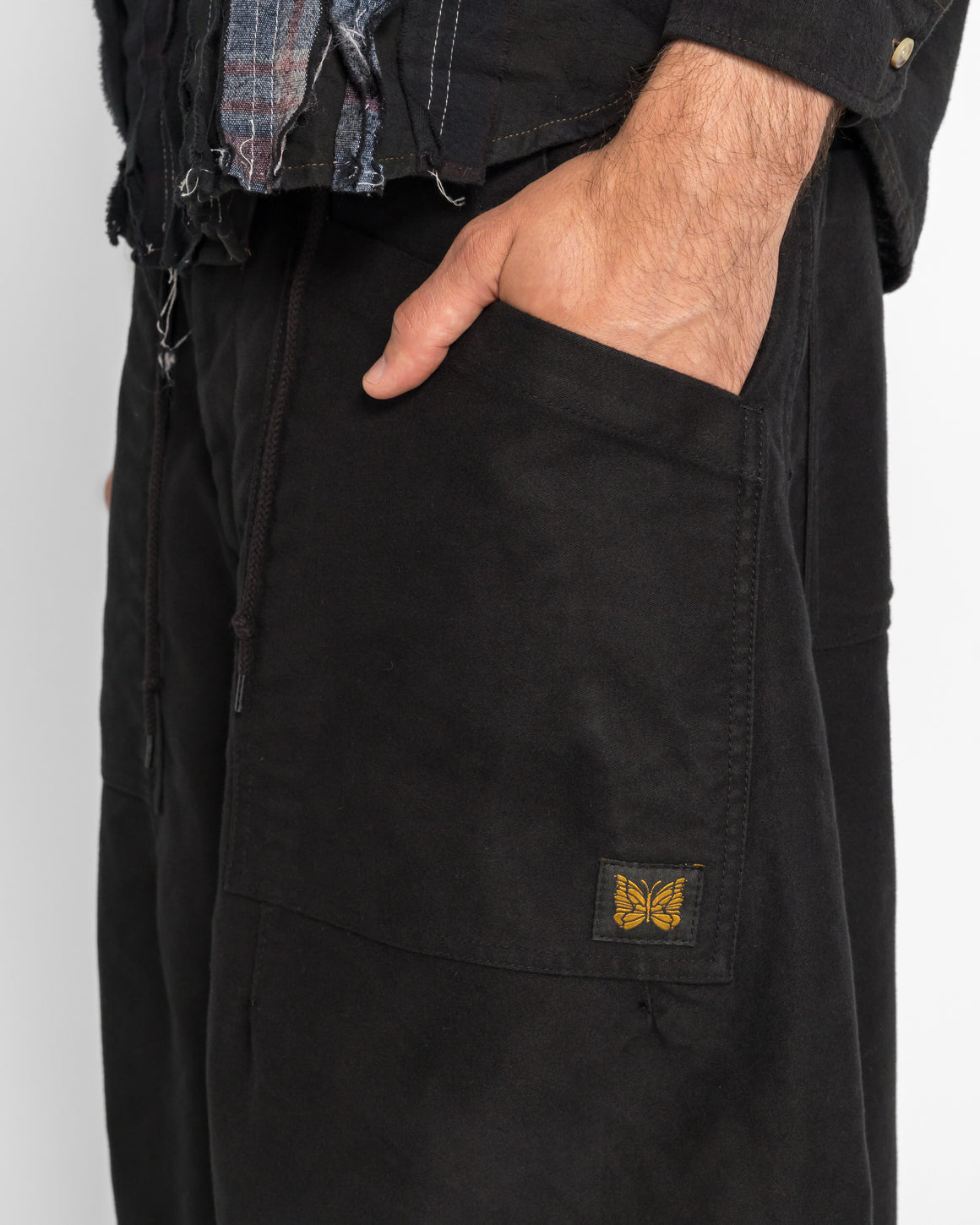 Needles - H.D. Pant - Utility Moleskin - Black - UP THERE