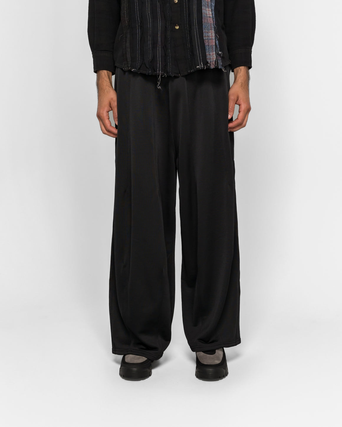 Needles - H.D. Sweat Pant - Bright Jersey - Black - UP THERE