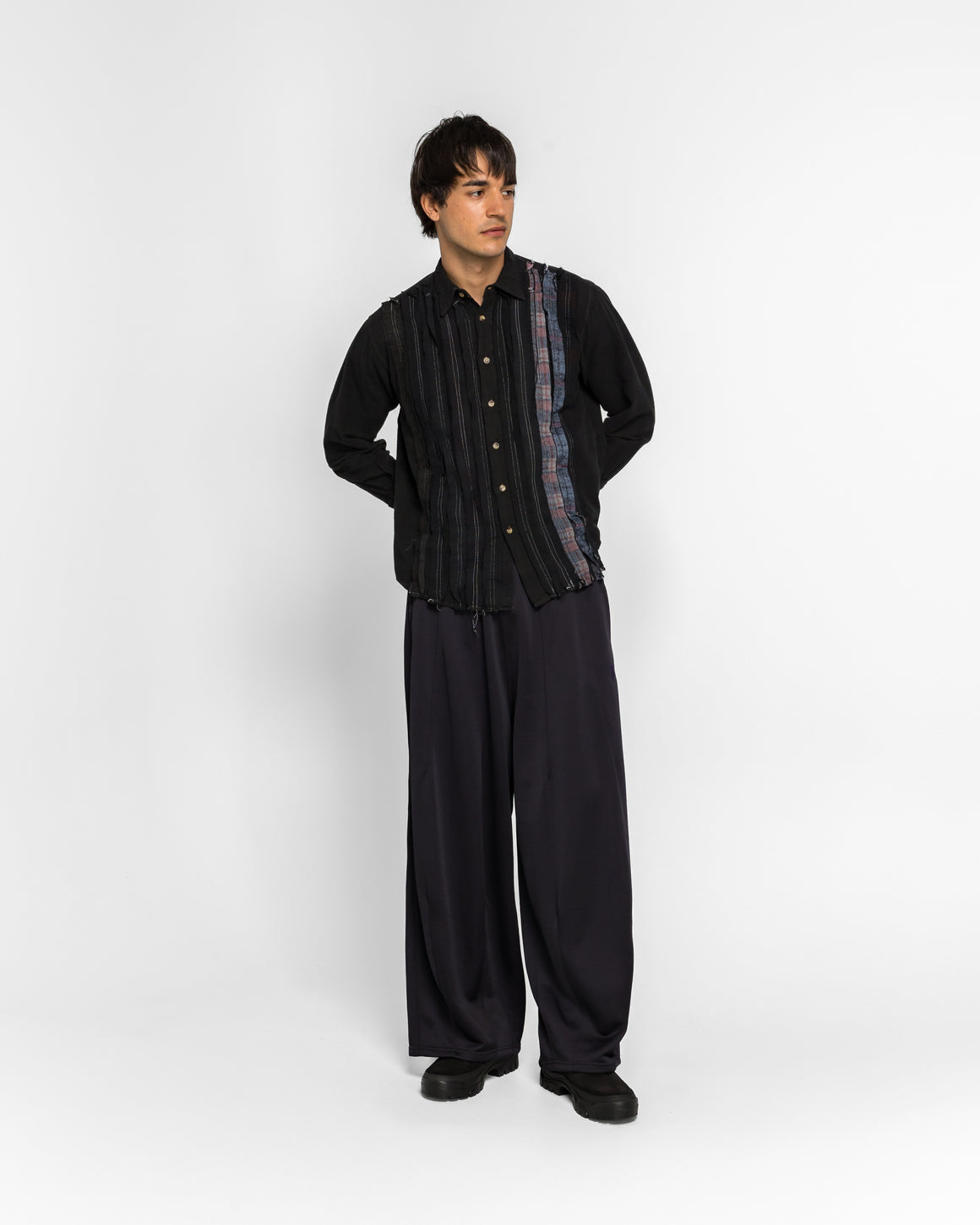 Needles - H.D. Sweat Pant - Bright Jersey - Purple - UP THERE