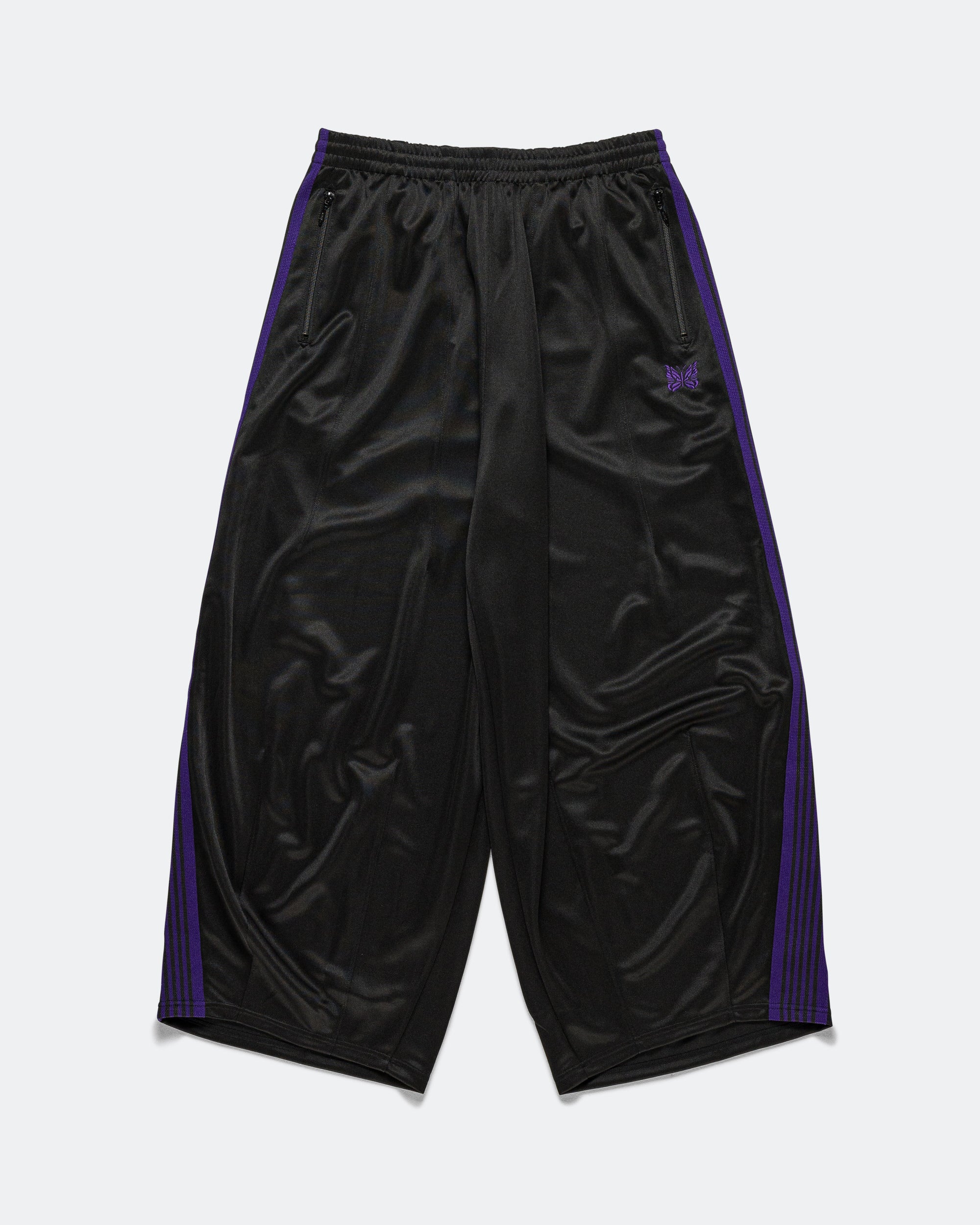 Needles - H.D. Track Pant - Black Poly Smooth | UP THERE