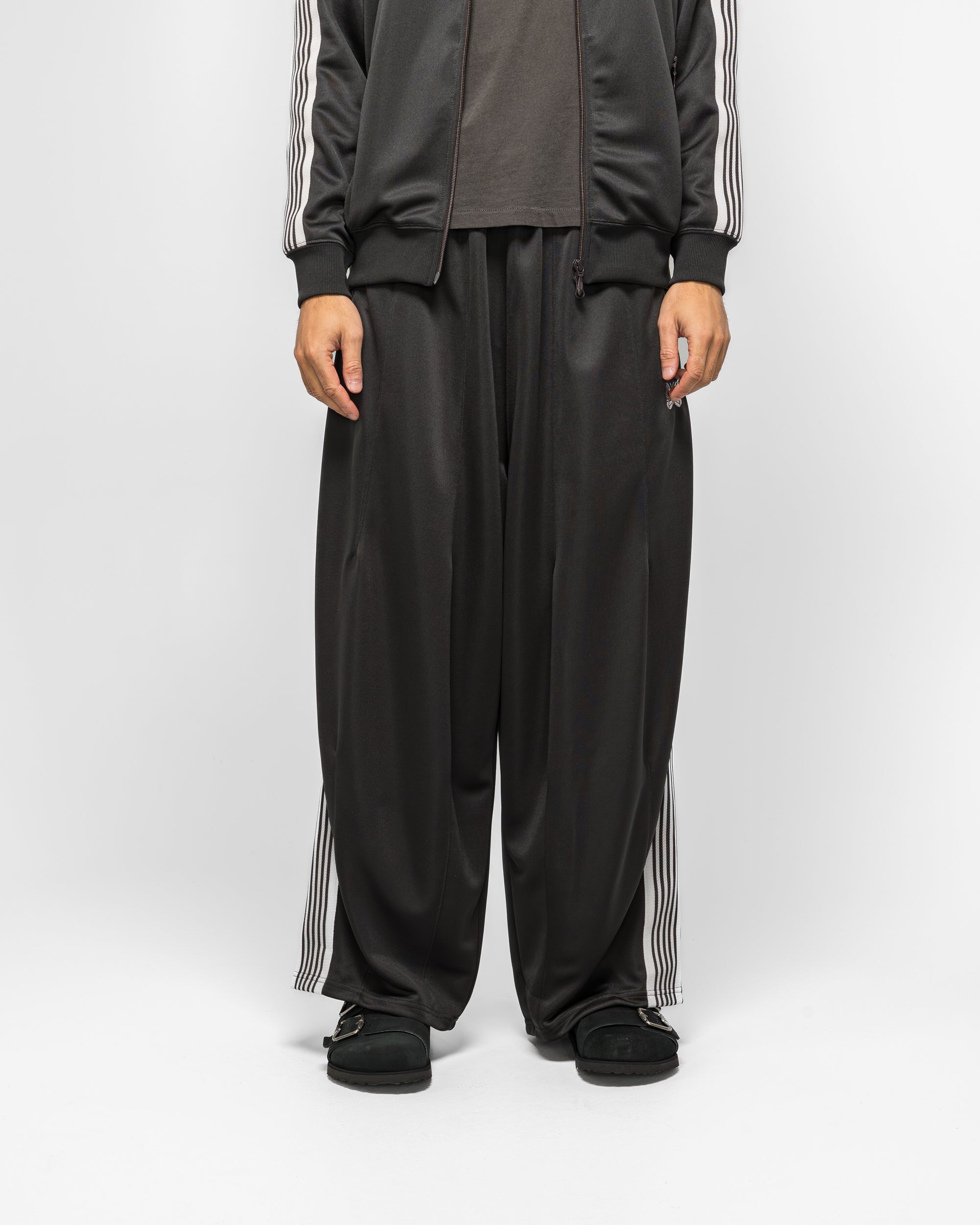 Needles - H.D. Track Pant - Charcoal Poly Smooth | UP THERE