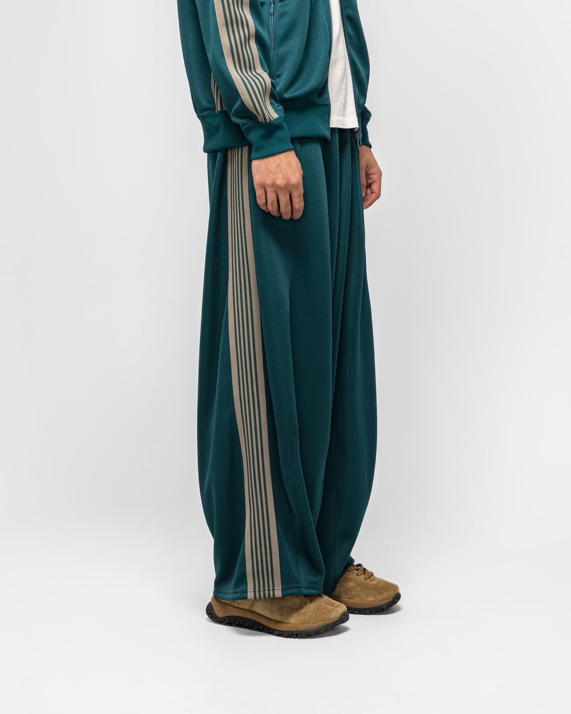 Needles - H.D. Track Pant - Green Poly Smooth - UP THERE