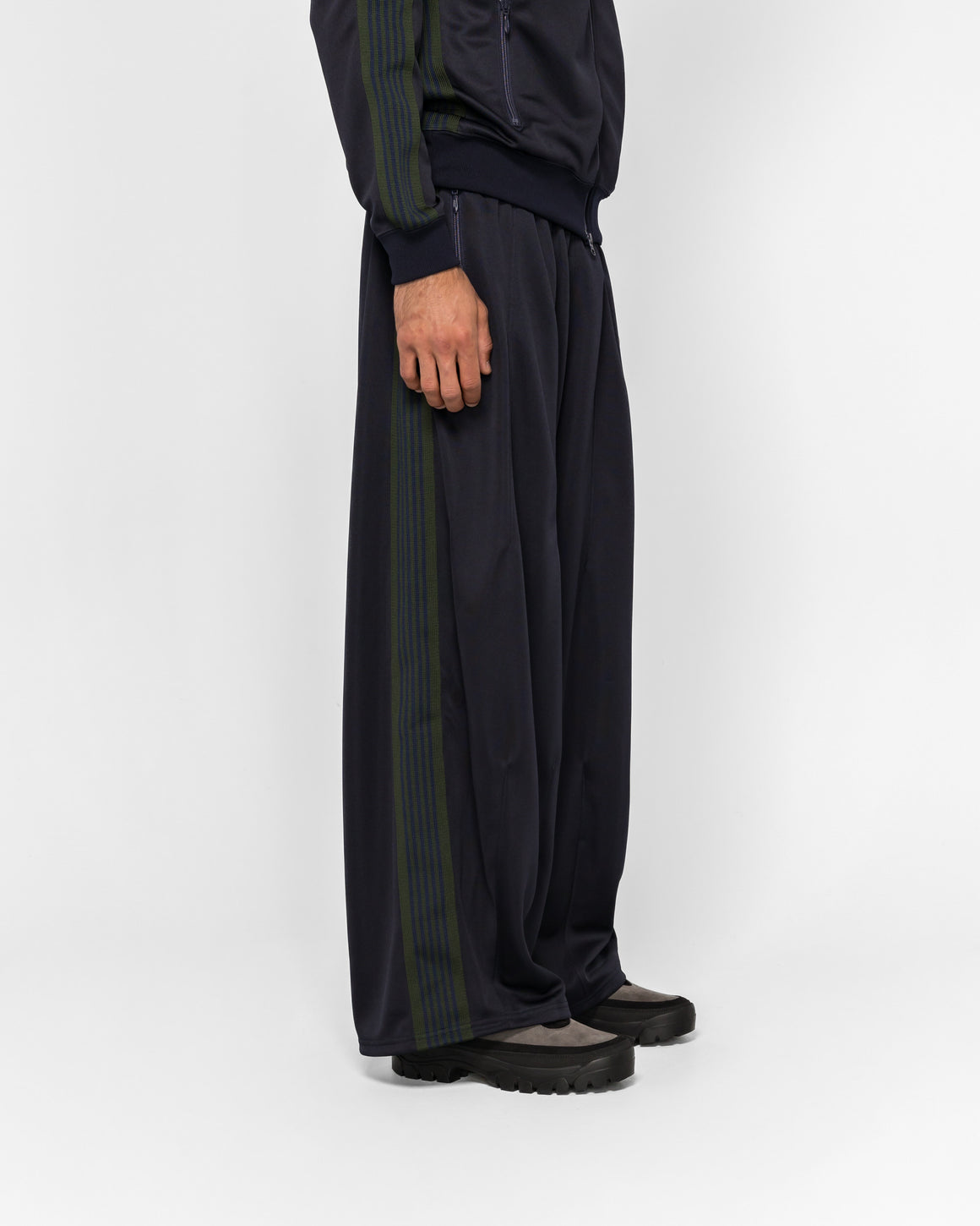Needles - H.D. Track Pant - Navy Poly Smooth - UP THERE