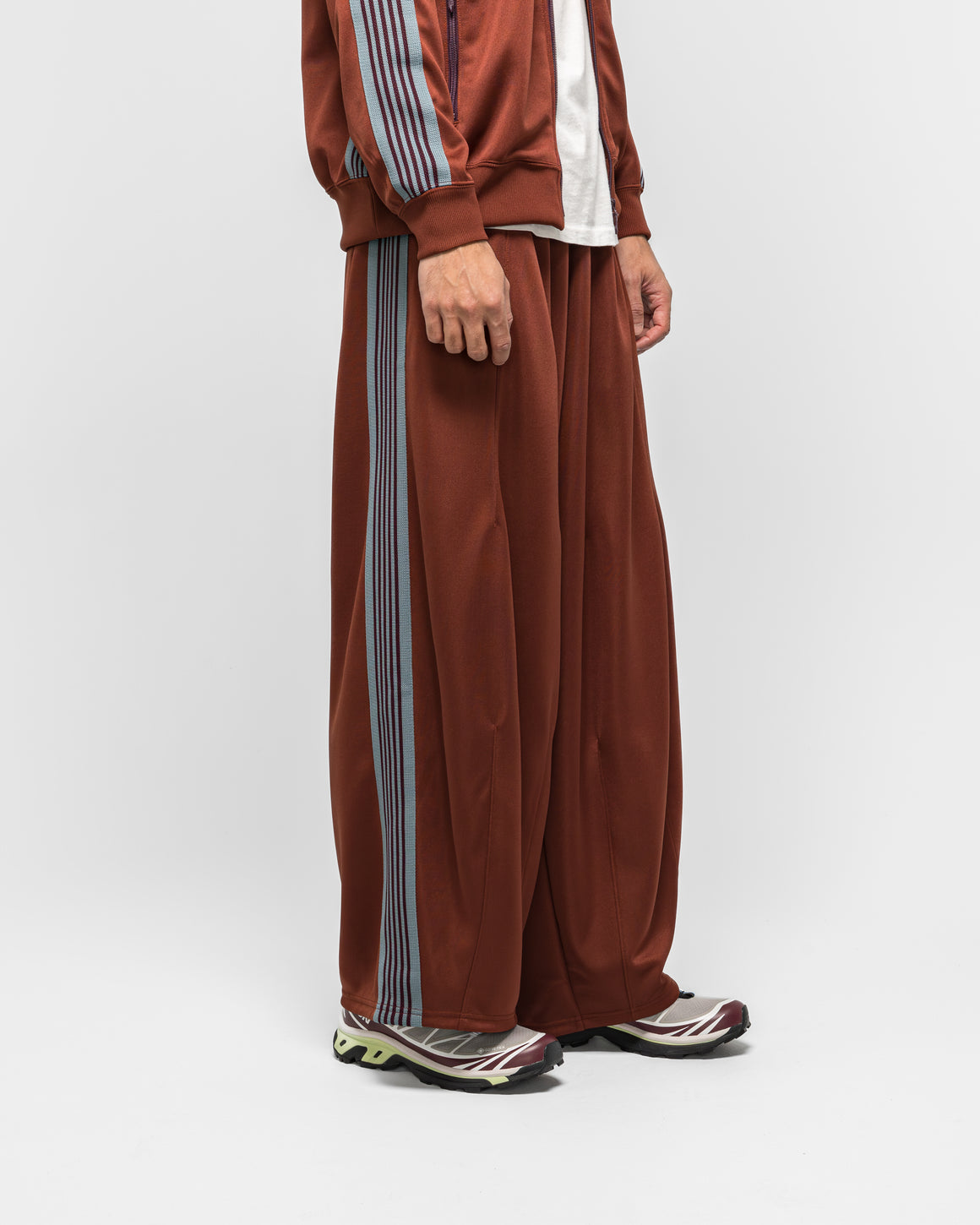 Needles - H.D. Track Pant - Rust Poly Smooth - UP THERE