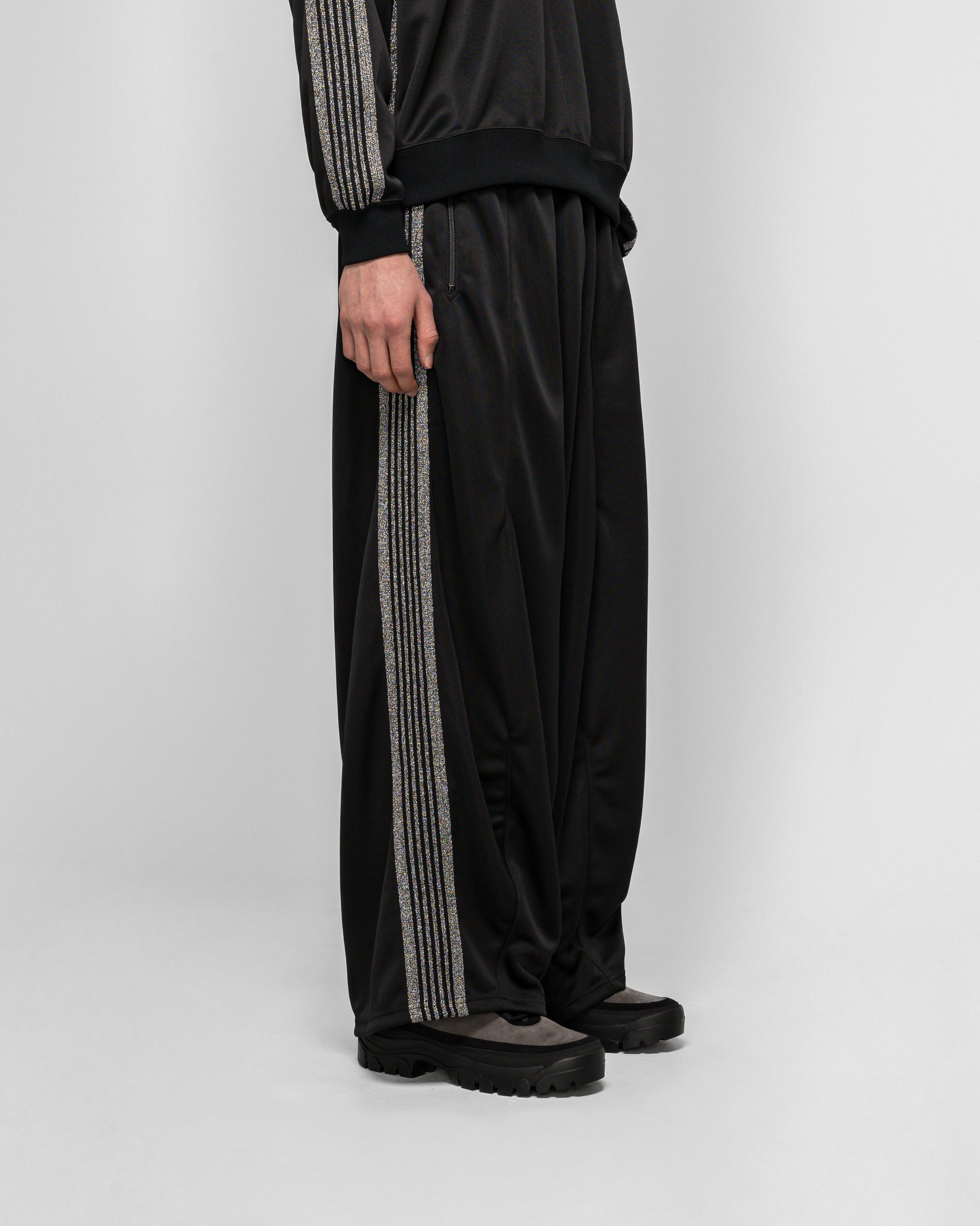 Needles H.D. Track Pant x UP THERE - Black/Silver