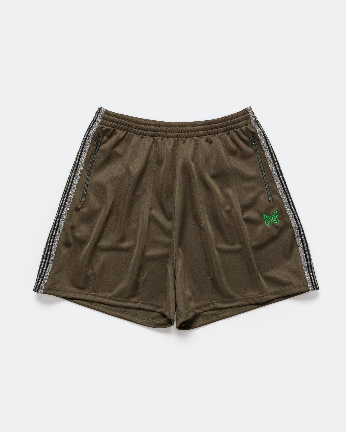 Needles - H.D. Track Short x UP THERE - Olive - UP THERE