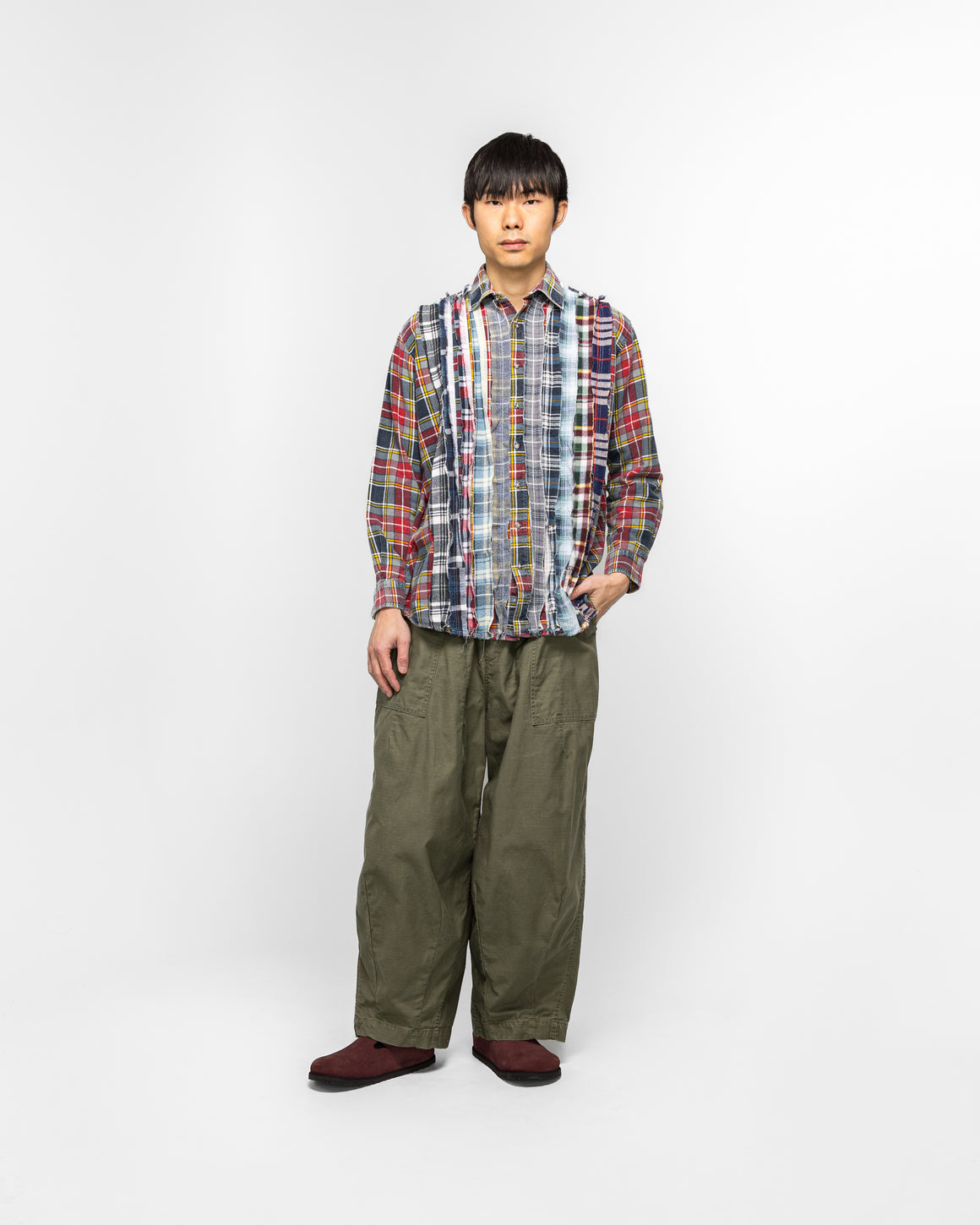 NEEDLES / ニードルズ H.D. Pant-Fatigue Needles H.D. Fatigue Pant - Black | UP THERE