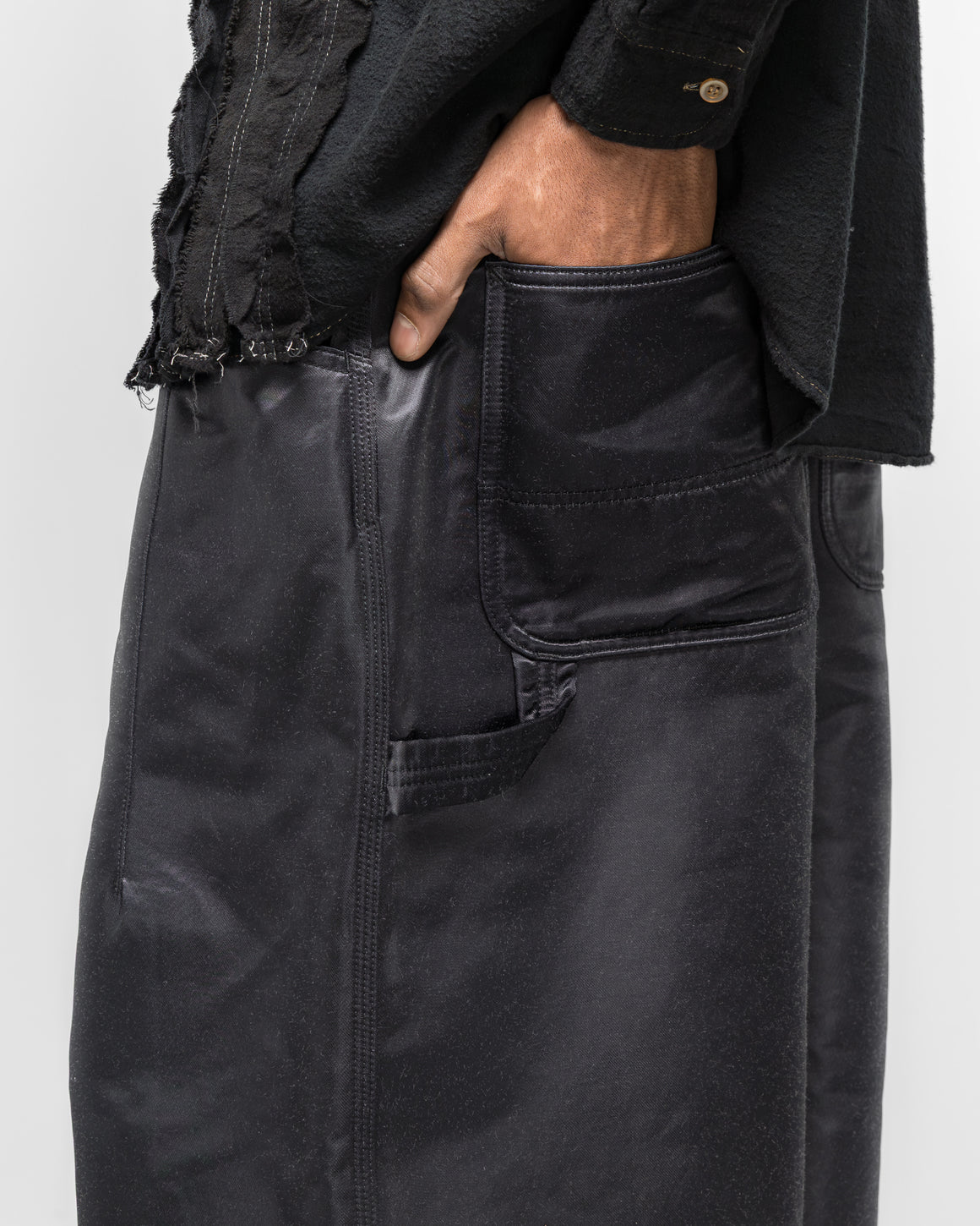 Needles - H.D. Painter Pant - Black C/N Sateen - UP THERE