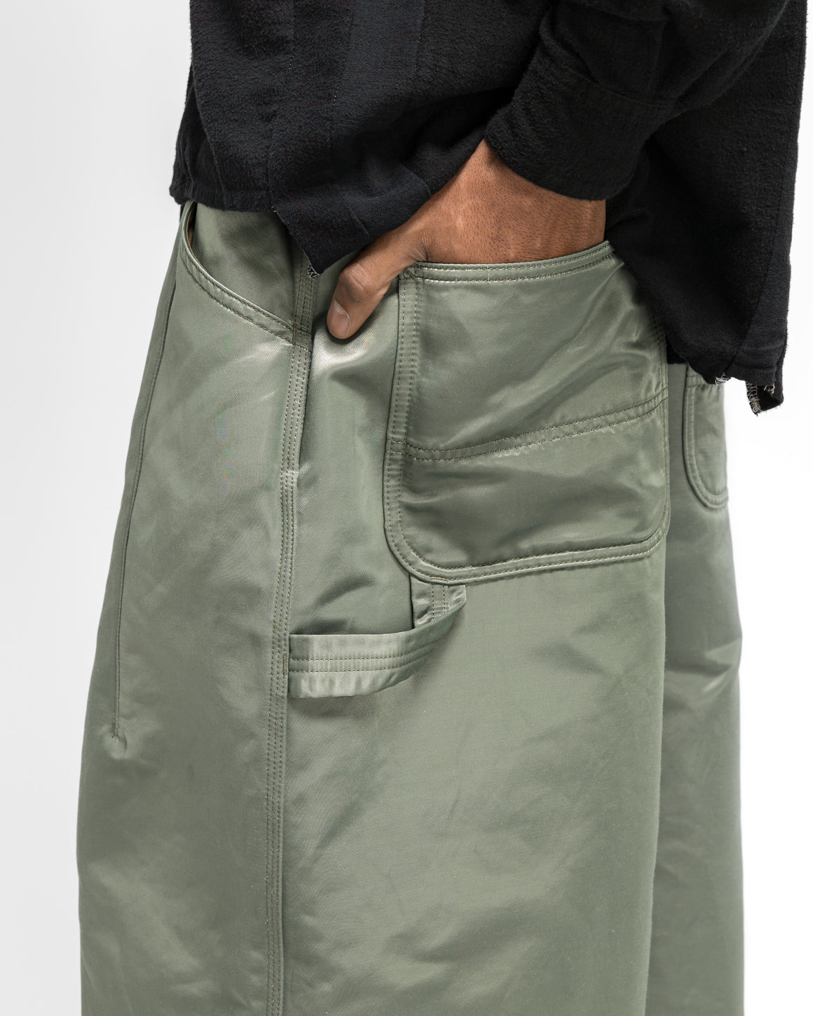 Needles - H.D. Painter Pant - Olive C/N Sateen - UP THERE