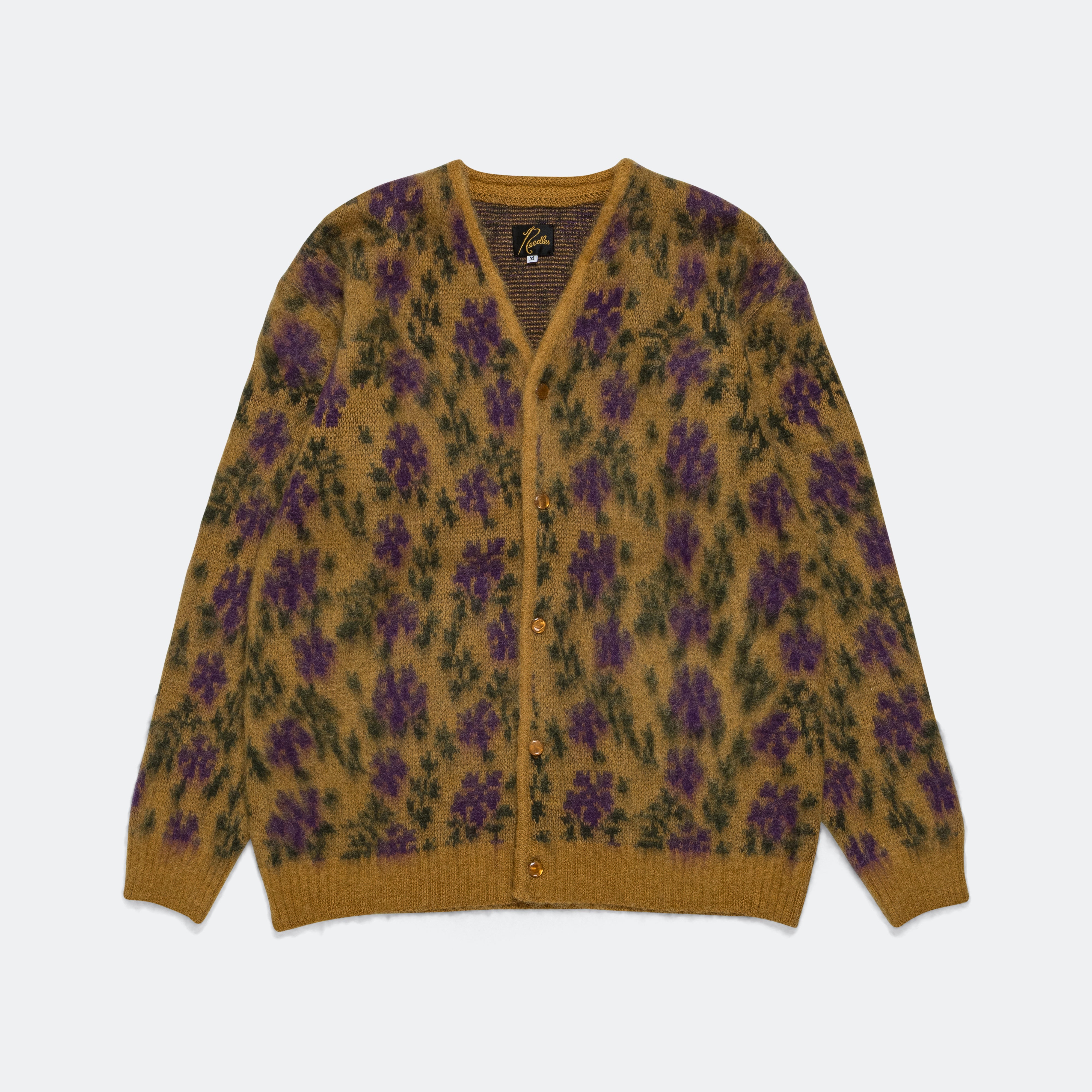 Needles Mohair Cardigan - Yellow Flower | UP THERE