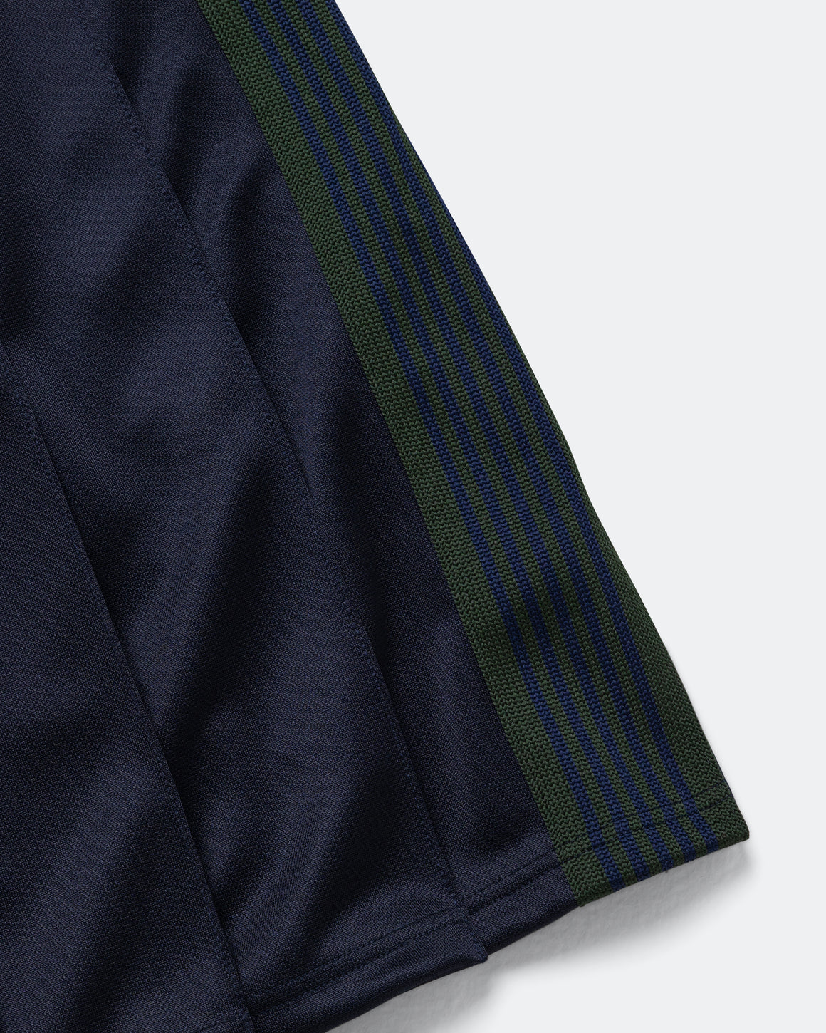 Needles - Pleated Track Skirt - Navy Poly Smooth - UP THERE