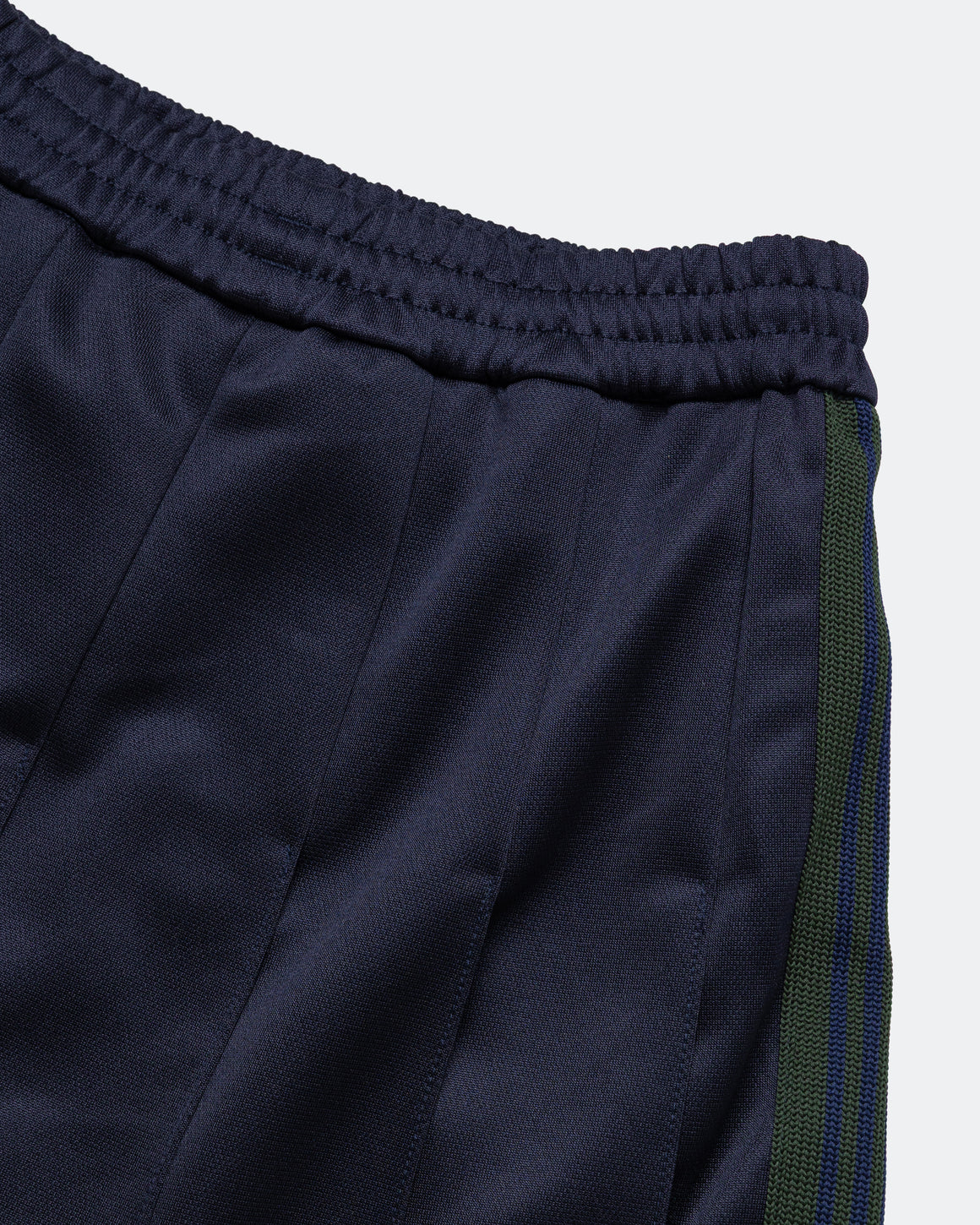 Needles - Pleated Track Skirt - Navy Poly Smooth - UP THERE