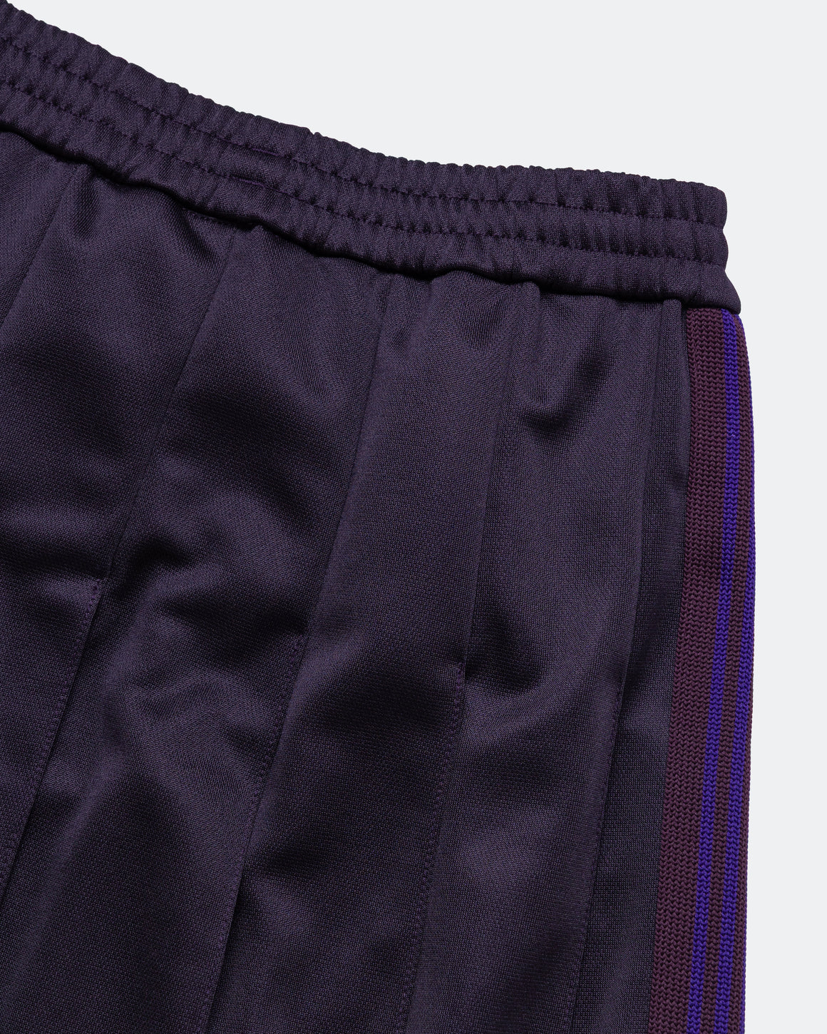 Needles - Pleated Track Skirt - Purple Poly Smooth - UP THERE