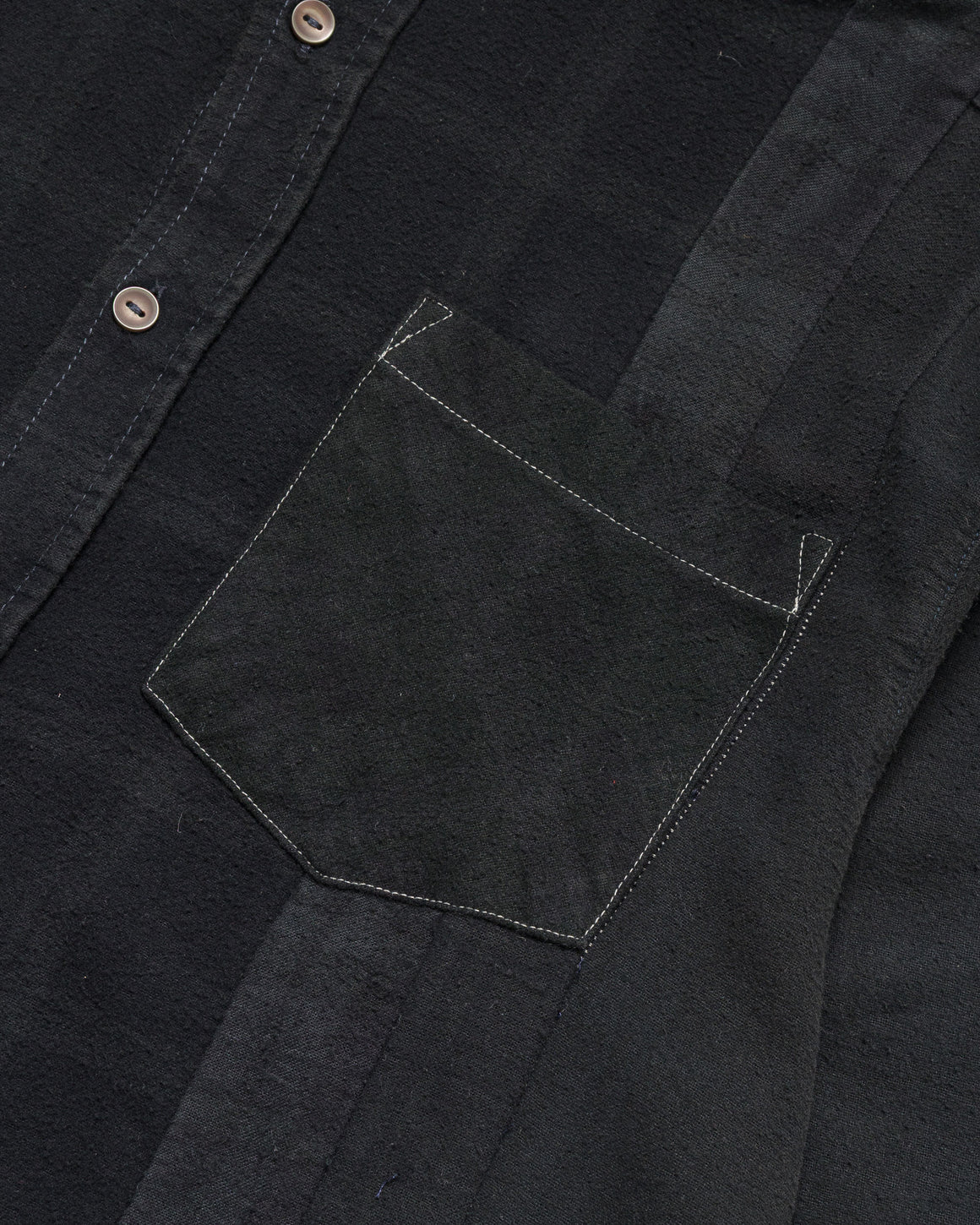 Needles - Rebuild Flannel 7 Cuts Shirt FW25 Overdye - Small #4 - UP THERE