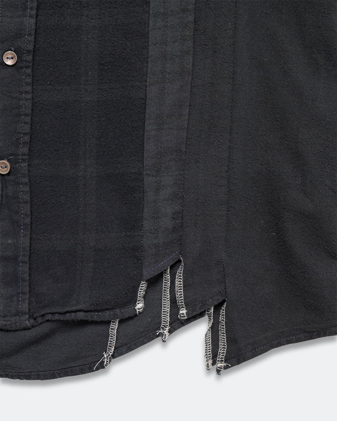 Needles - Rebuild Flannel 7 Cuts Shirt FW25 Overdye - Small #4 - UP THERE