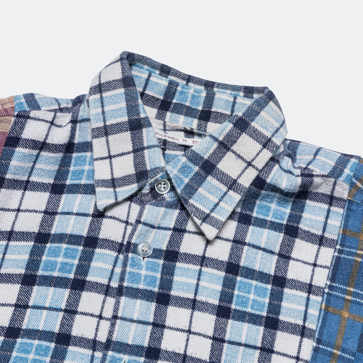 Needles - Rebuild Flannel 7 Cuts Shirt - Large #1 - UP THERE