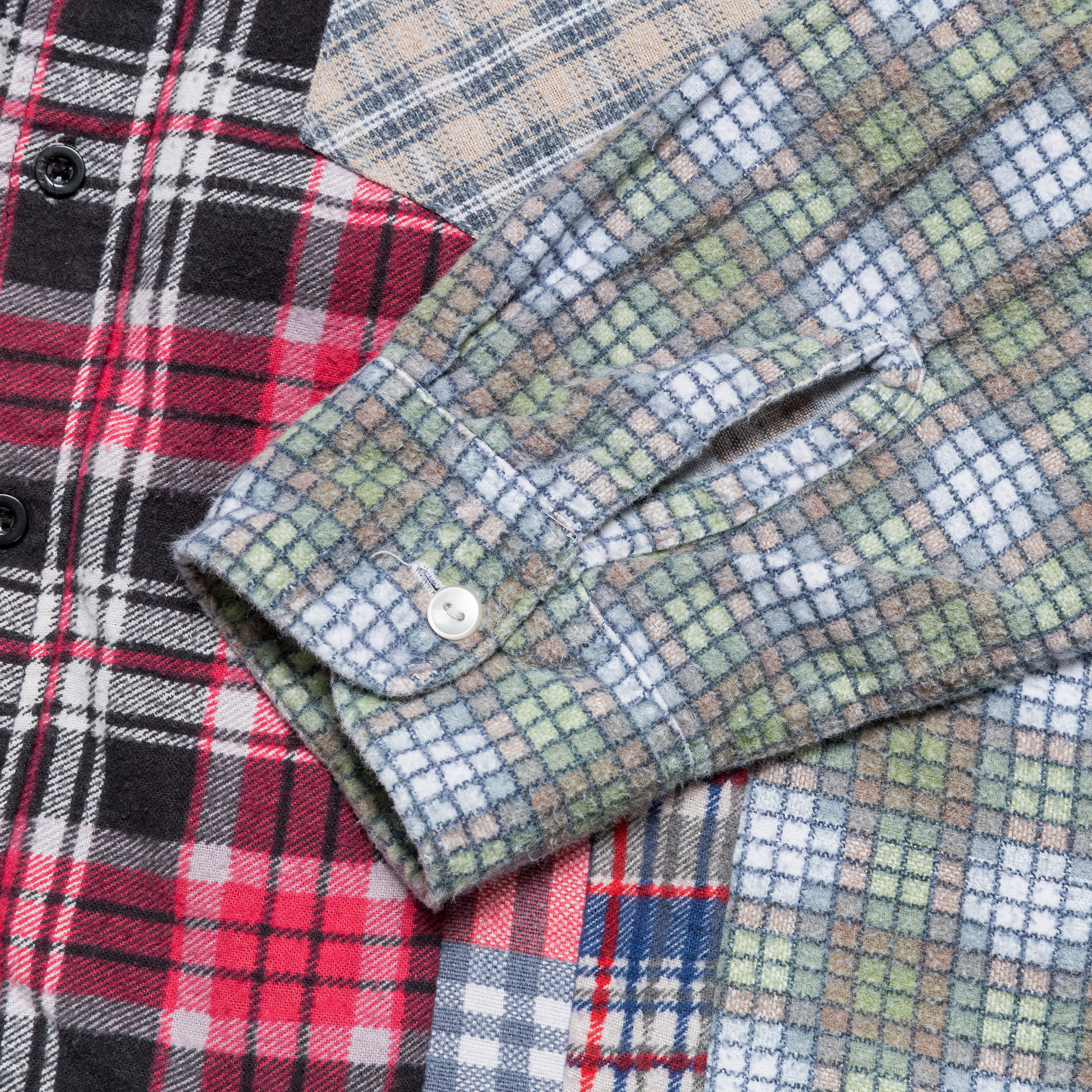 Needles - Rebuild Flannel 7 Cuts Shirt - Small #1 | UP THERE
